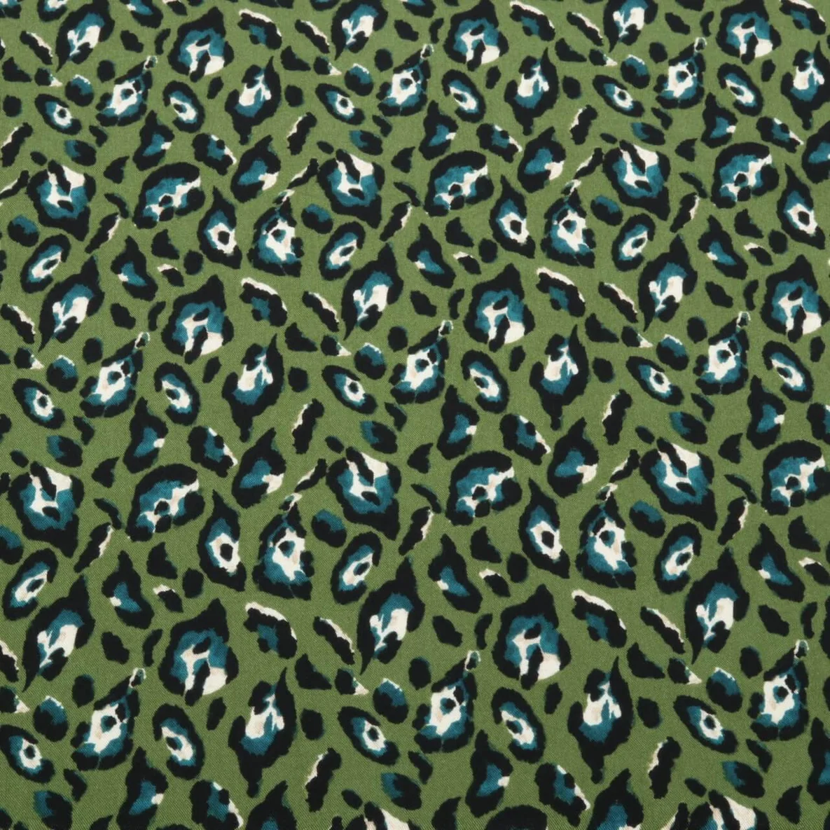 Viskose-Twill Leo Olivgrün