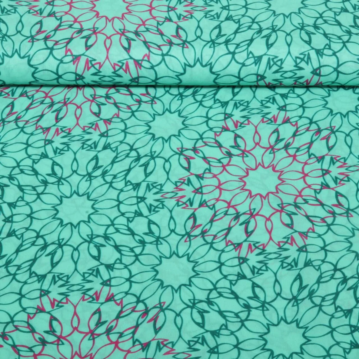 Viskose Voile Beach Kollektion Mandala Mint