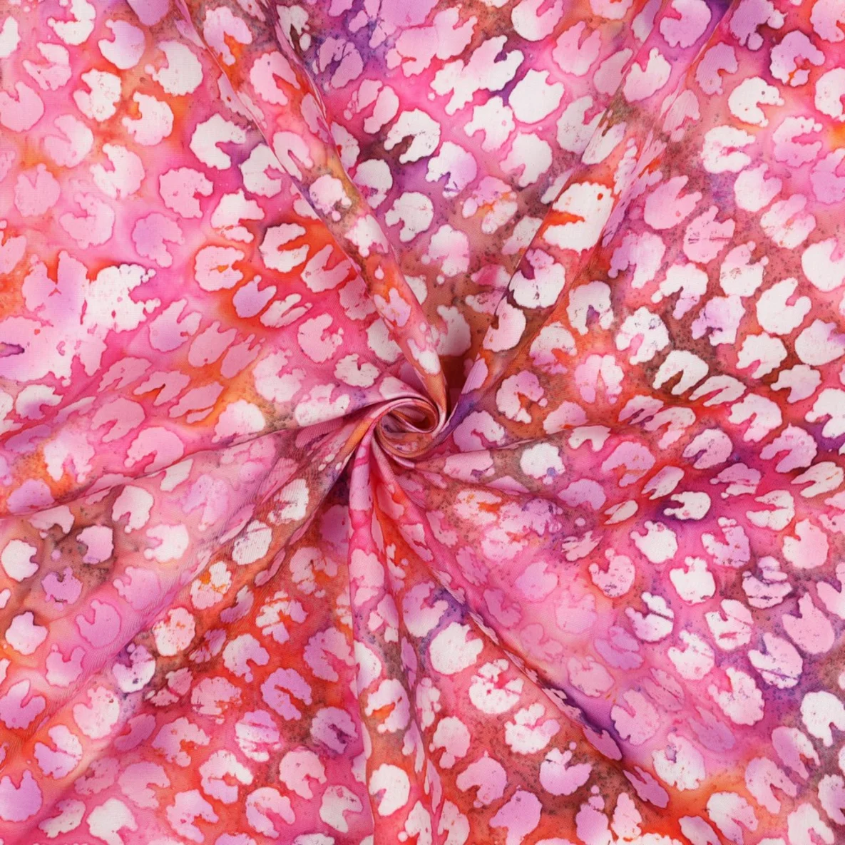 Viskose Webware Batik Pink