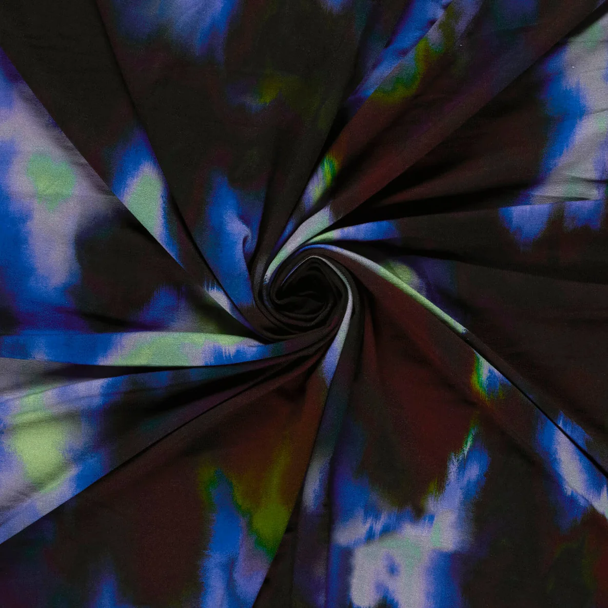 Viskosejersey Abstrakt Blau