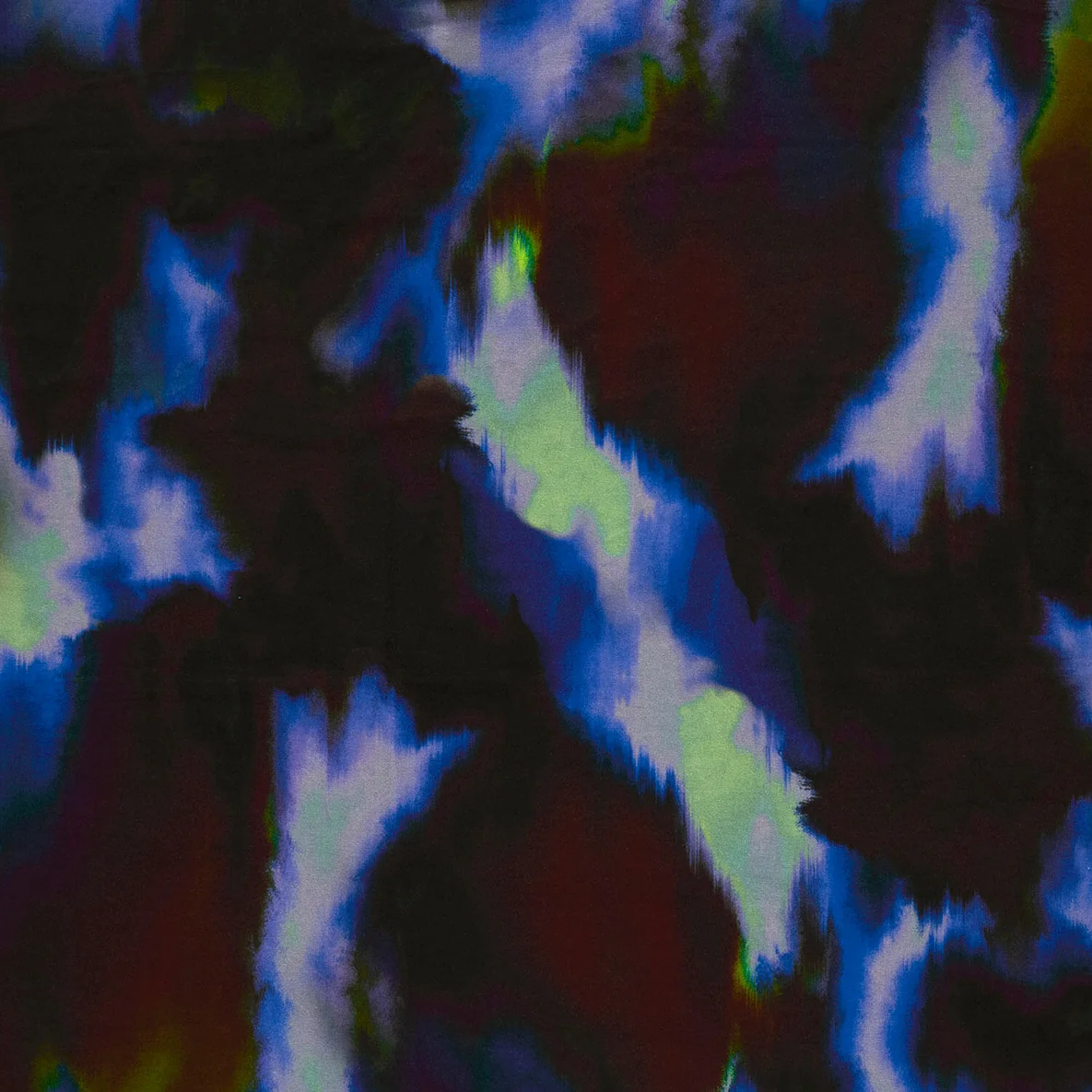 Viskosejersey Abstrakt Blau