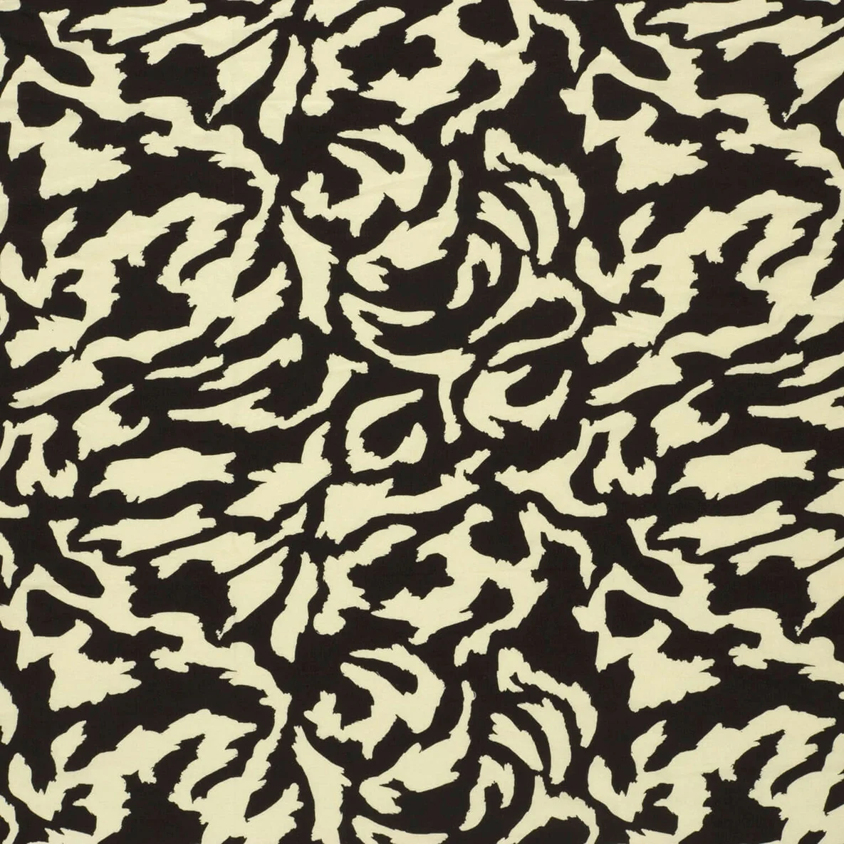 Viskosejersey Abstrakt Schwarz Beige