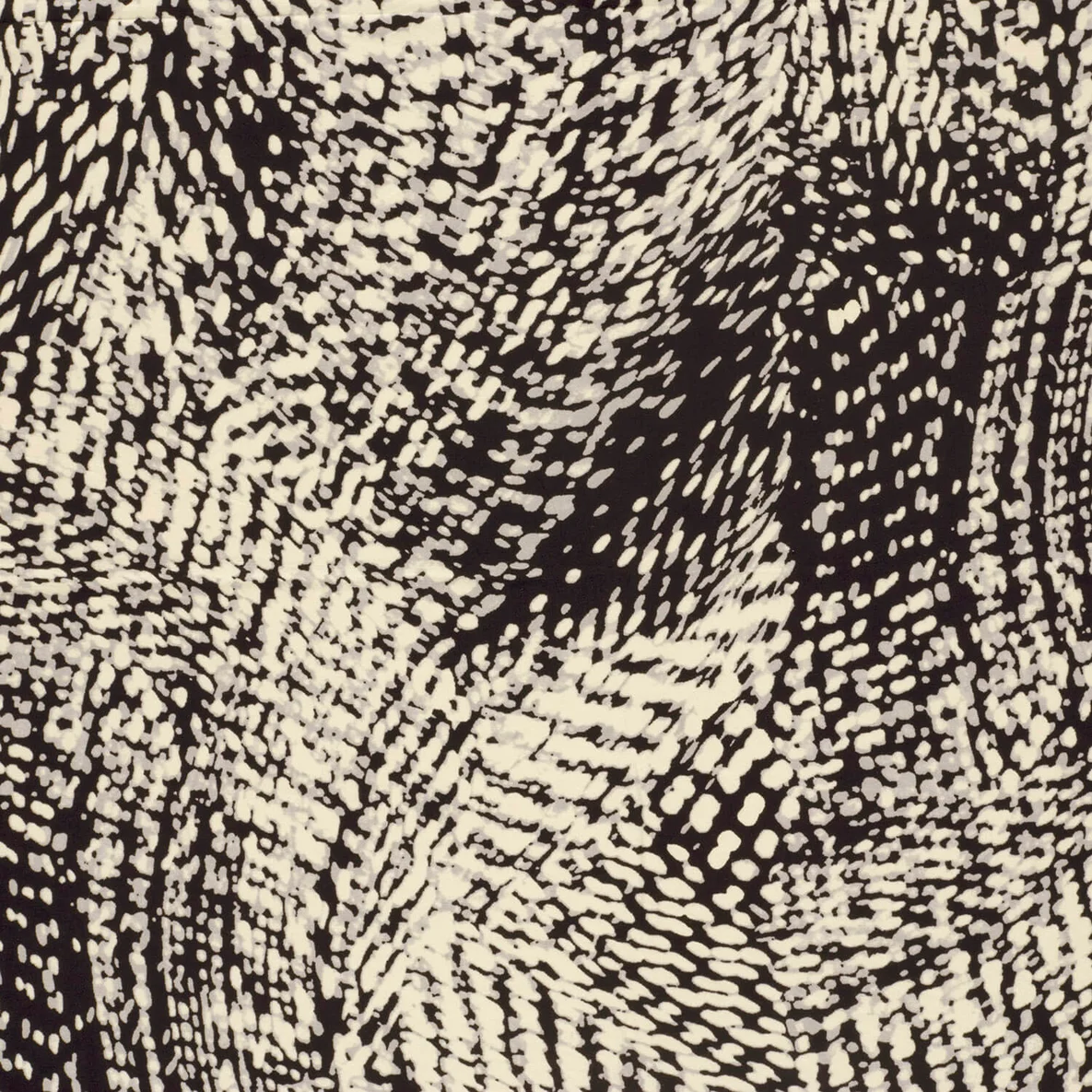 Viskosejersey Abstrakt Schwarz