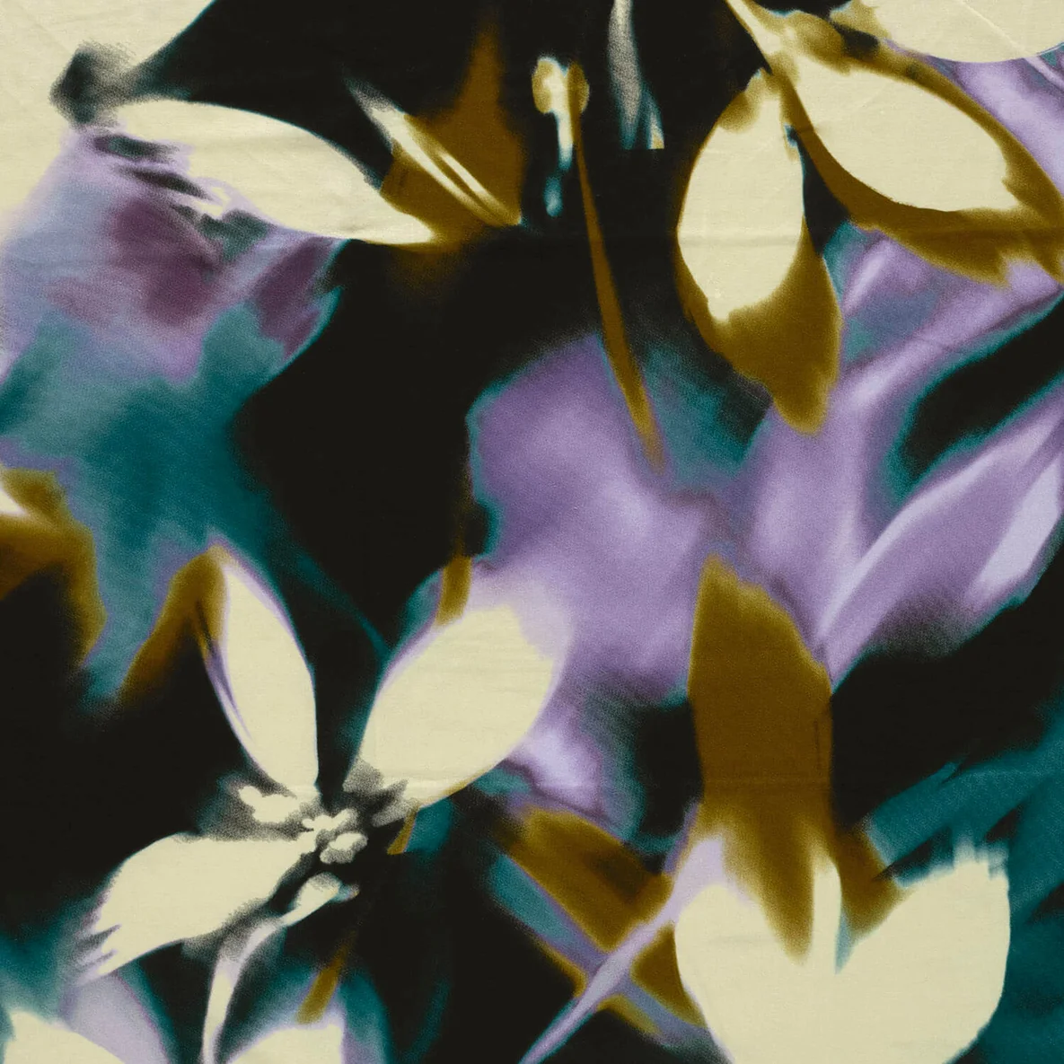 Viskosejersey Blumen Petrol