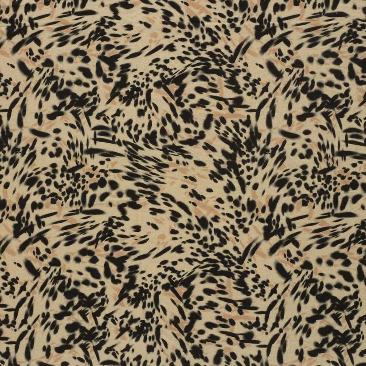 Viskosejersey  Digitaldruck Leo Abstrakt Beige