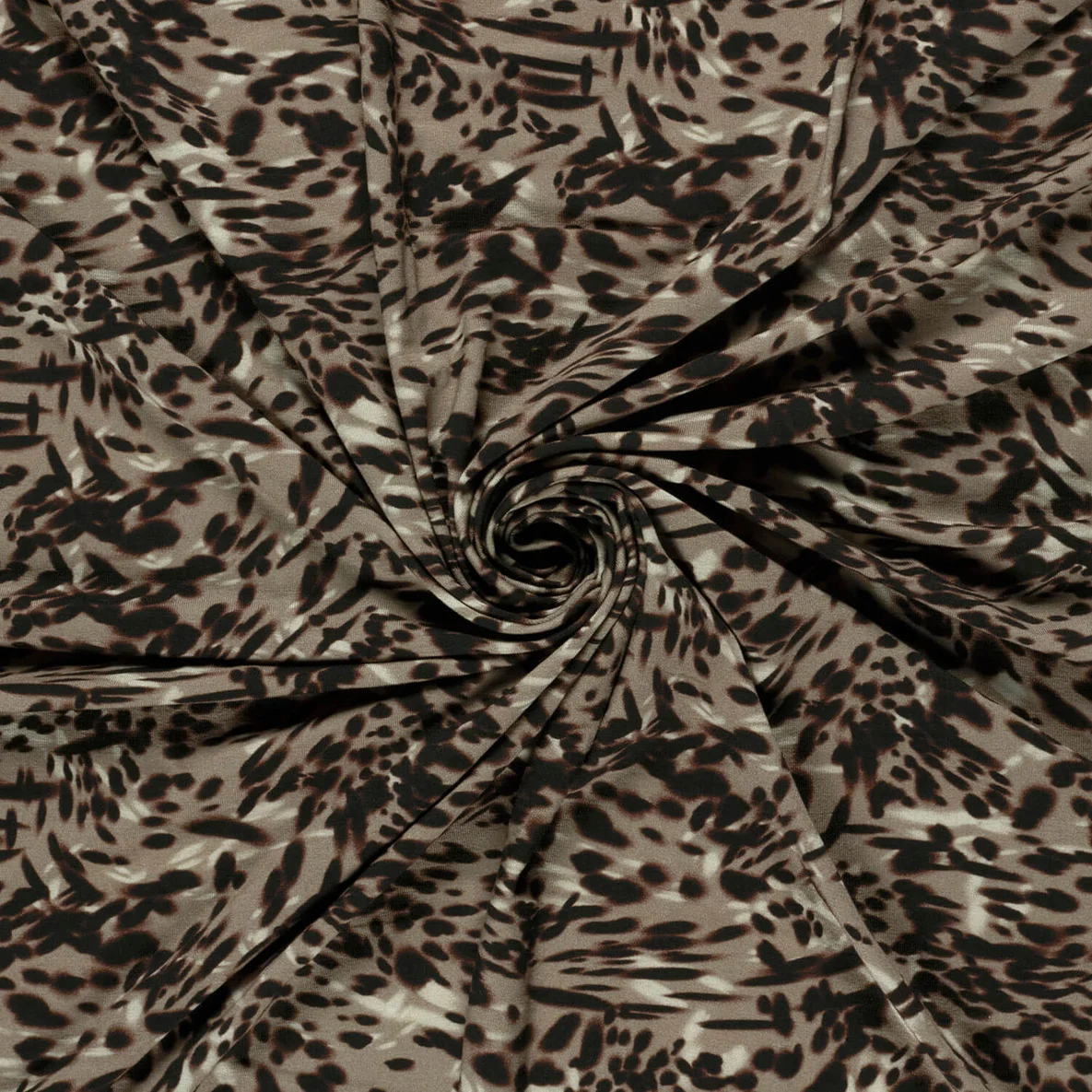 Viskosejersey   Digitaldruck Leo Abstrakt Grau