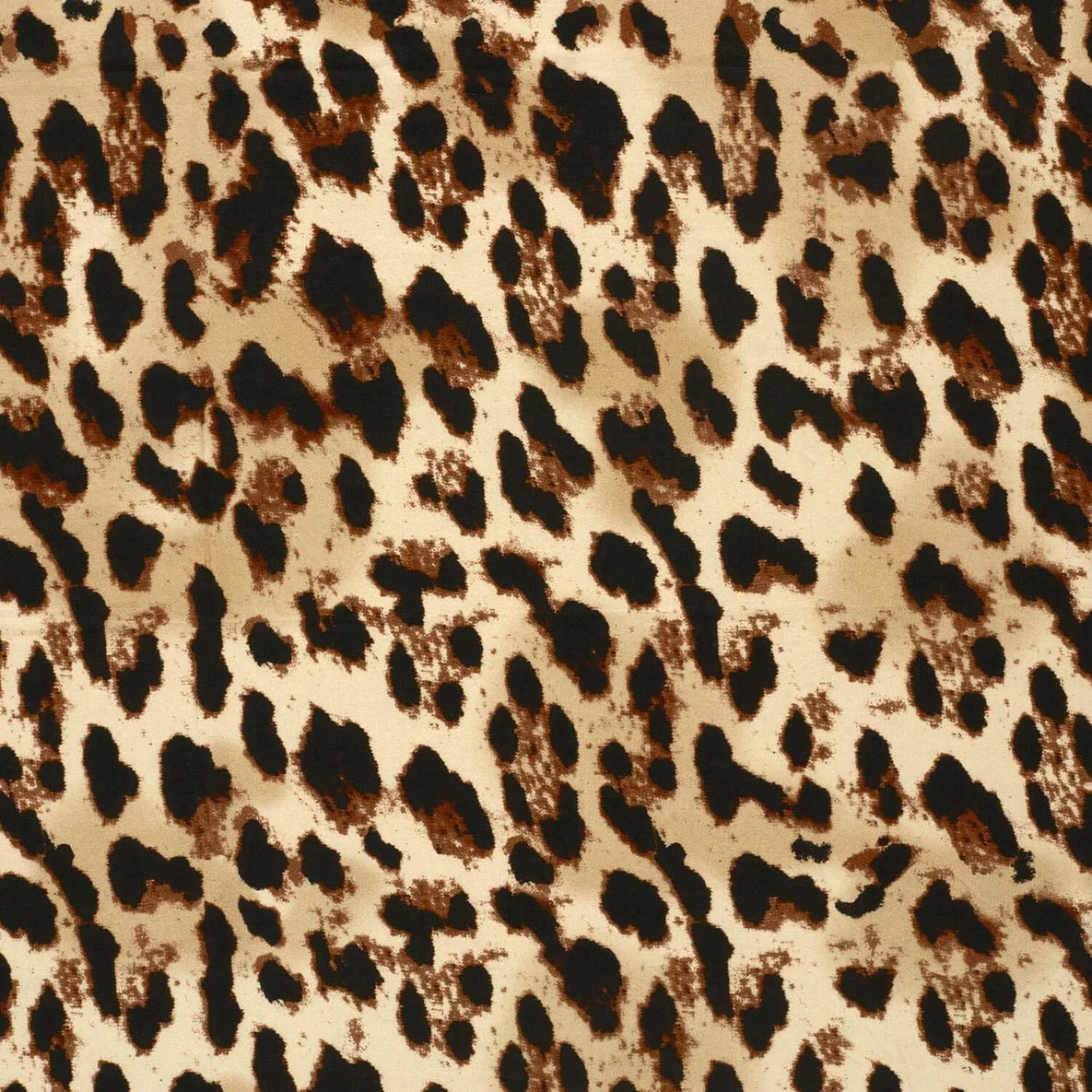 Viskosejersey  Digitaldruck Leomuster Groß Beige