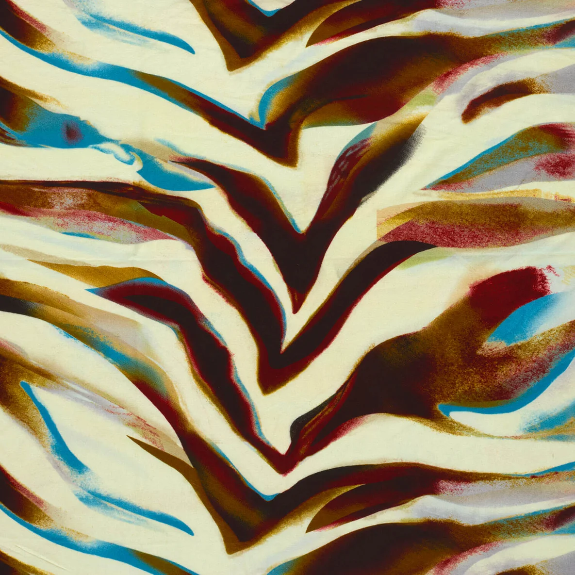 Viskosejersey Digitaldruck Zebra Ecru