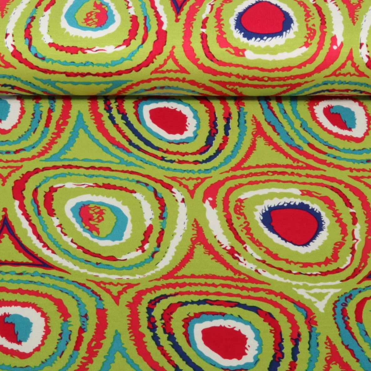 Viskosejersey Kreise Kiwi