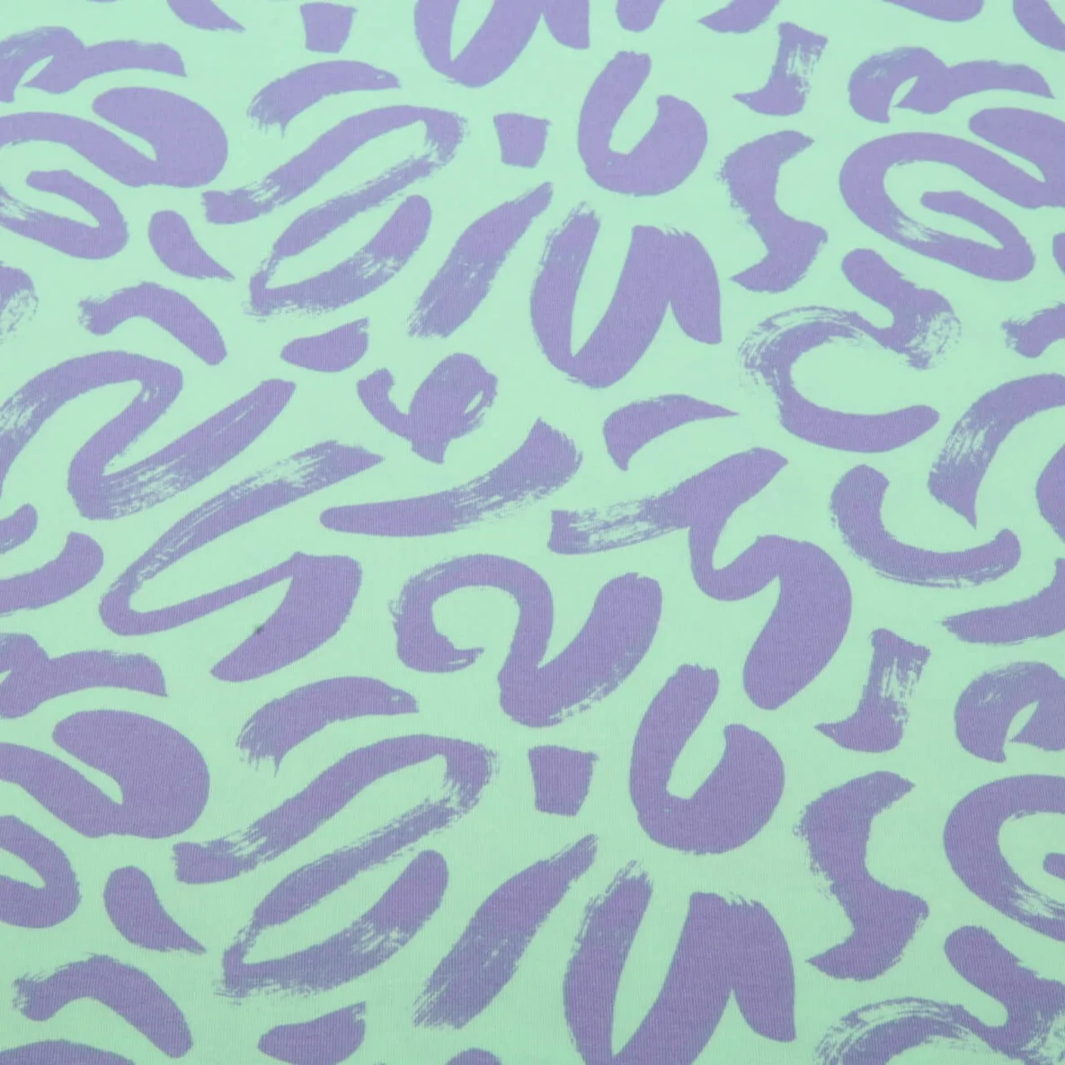 Viskosejersey Pinselmalerei Mint 