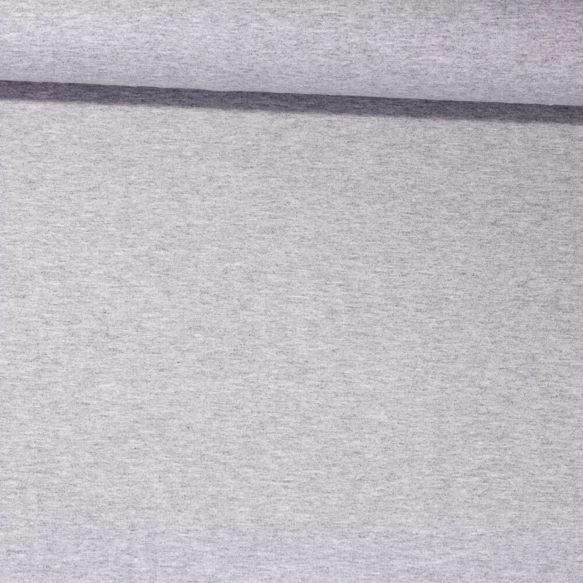 Viskosejersey Uni Hellgrau Melange