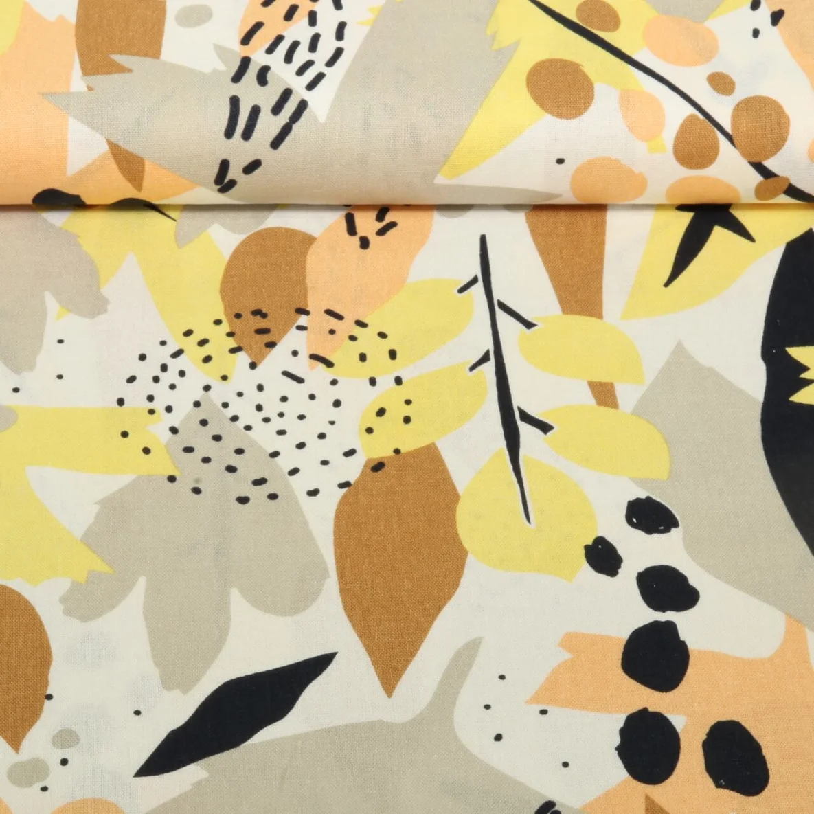 Viskoseleinen Blüten Blätter Weiß Gelb