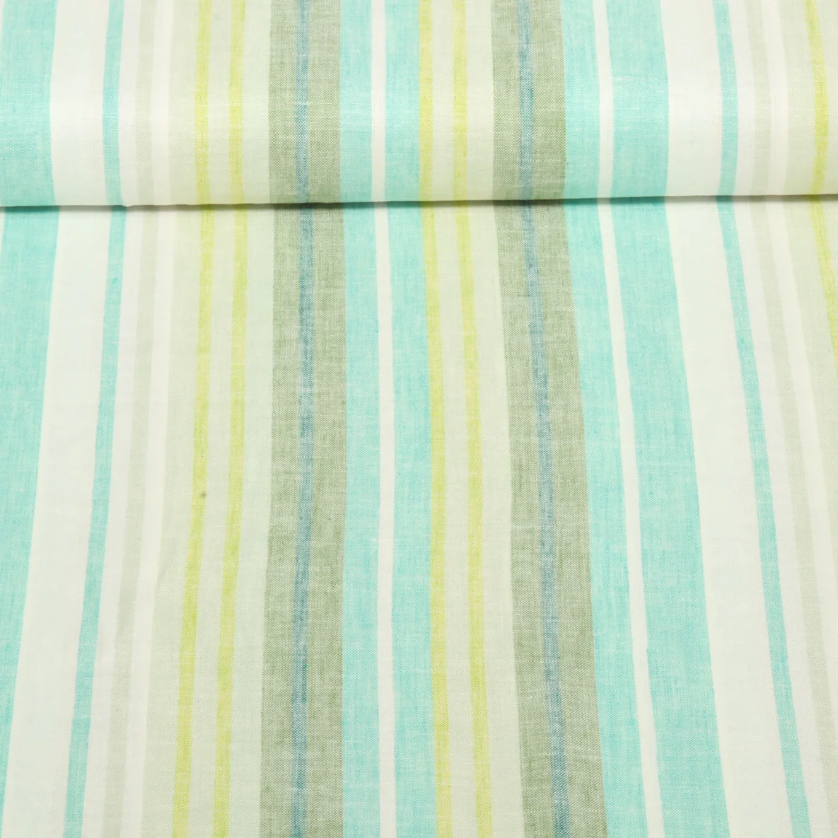 Viskoseleinen Streifen Grün Garngefärbt