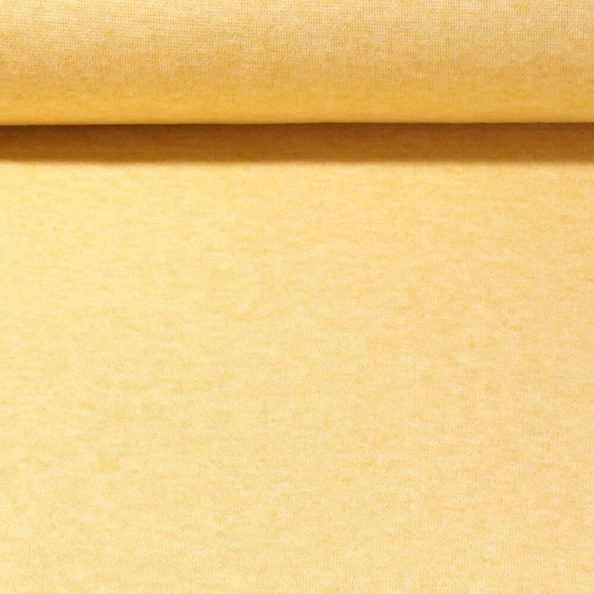 Viskosestrickjersey "Bridget" Gelb Melange