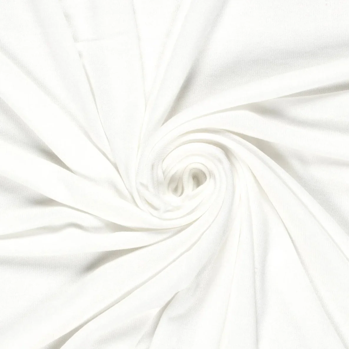 Viskosestrickjersey "Mary" Weiß