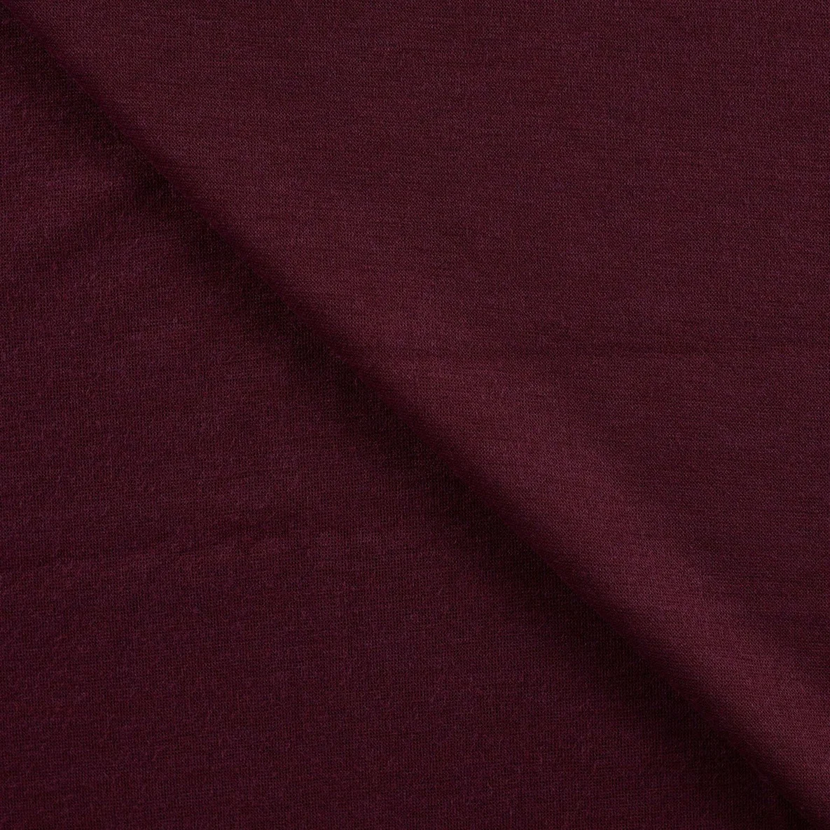 Viskosestrickjersey Merino Touch Uni Bordeaux