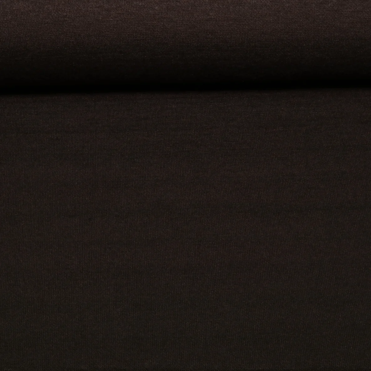 Viskosestrickjersey Merino Touch Uni Dunkelbraun