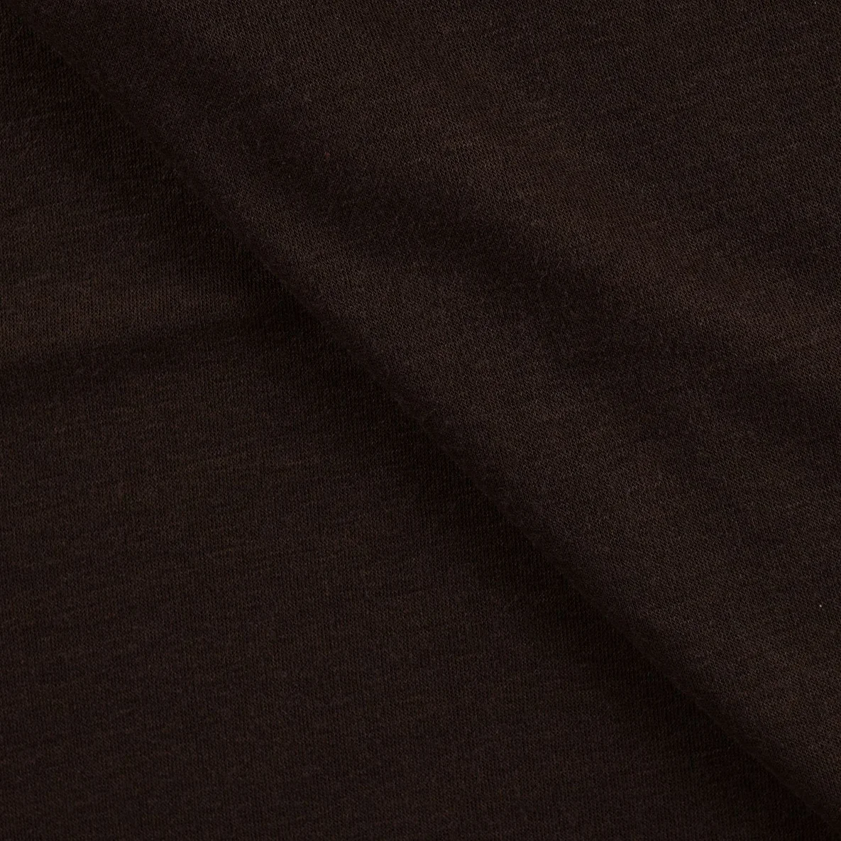 Viskosestrickjersey Merino Touch Uni Dunkelbraun
