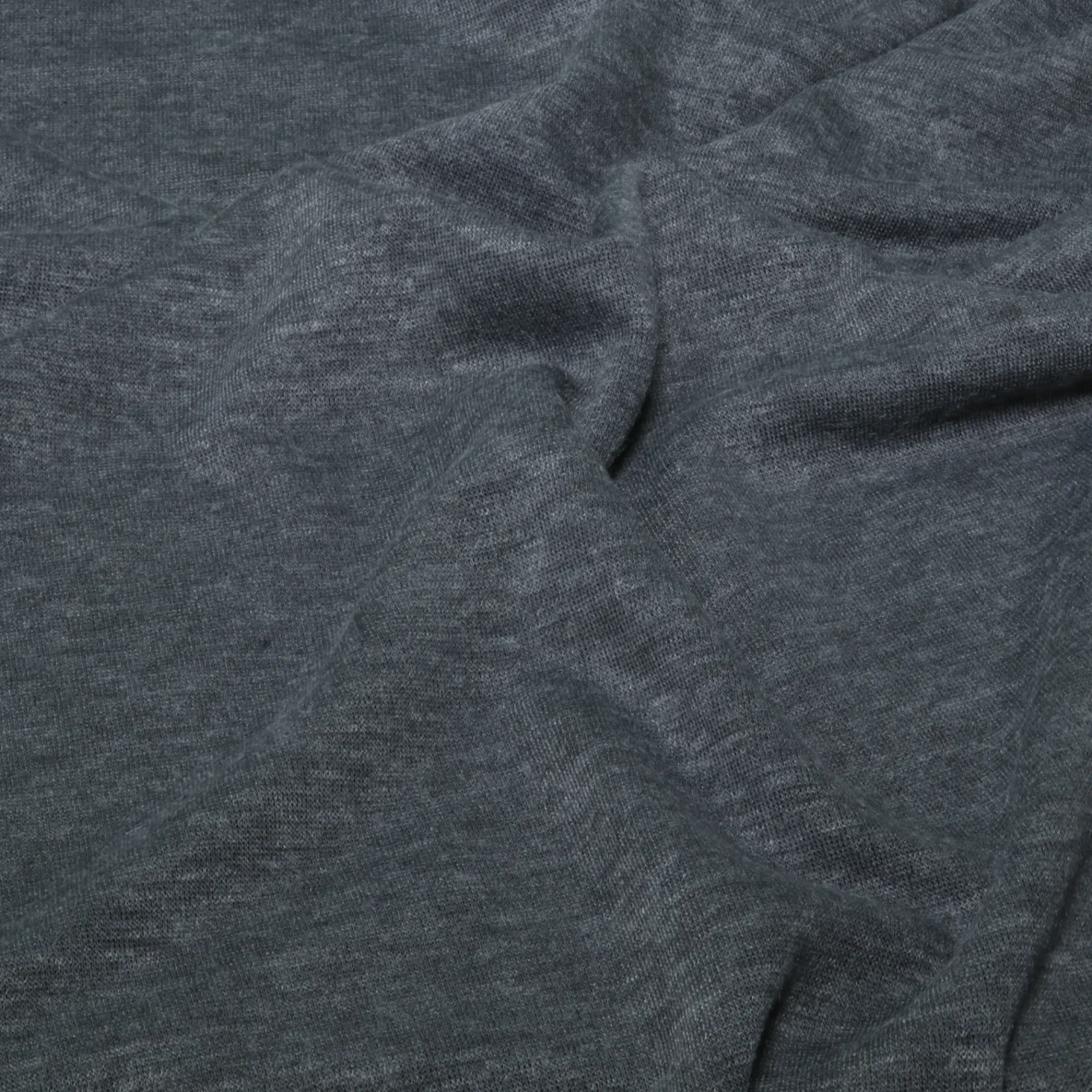 Viskosestrickjersey Merino Touch Uni Grau Melange