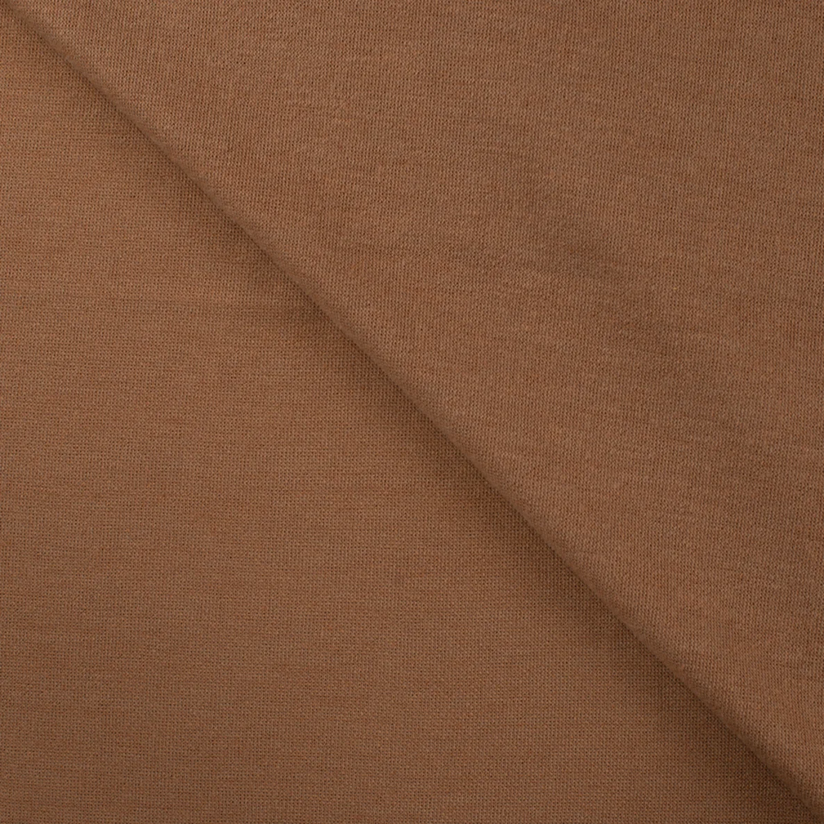 Viskosestrickjersey Merino Touch Uni Hellbraun