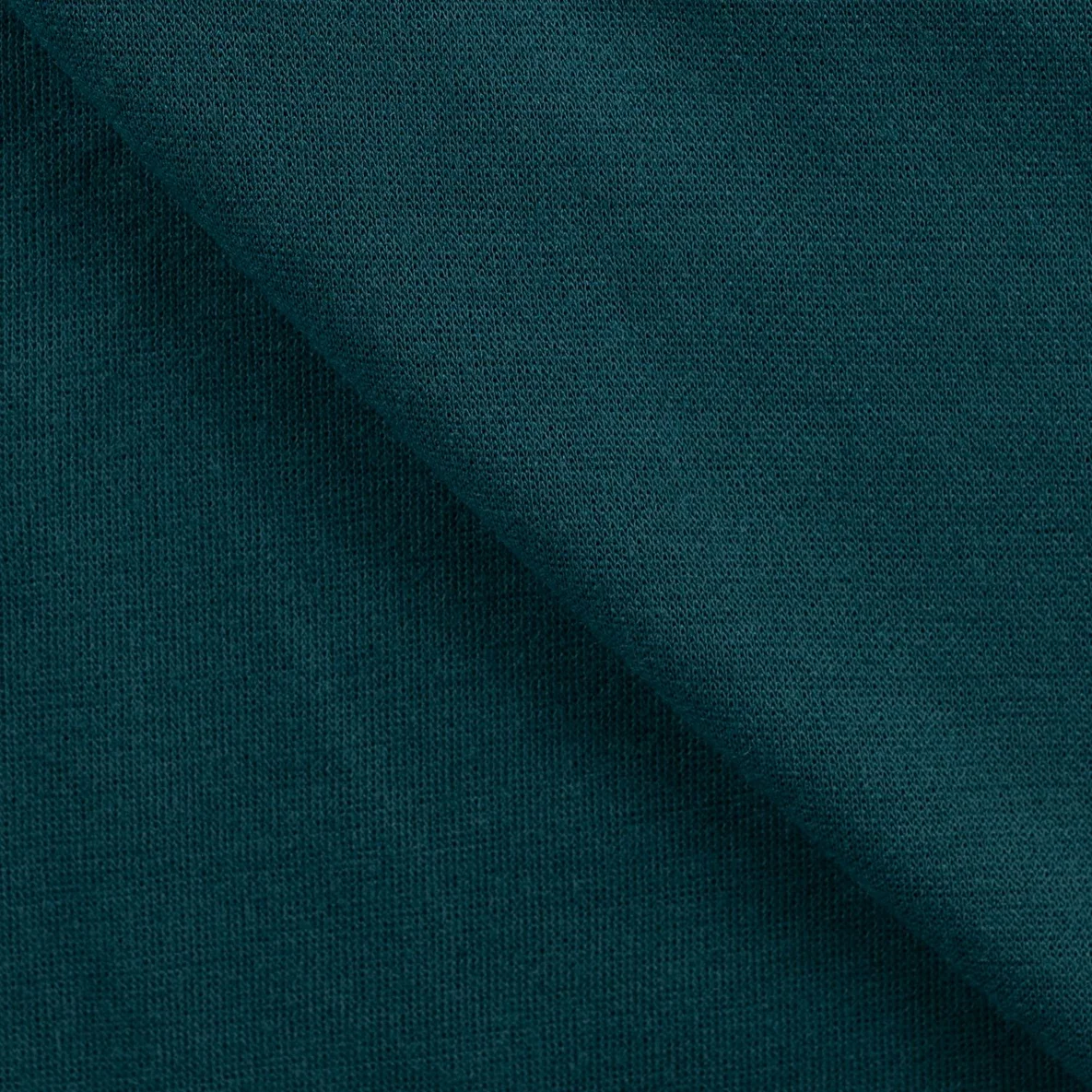 Viskosestrickjersey Merino Touch Uni Petrol