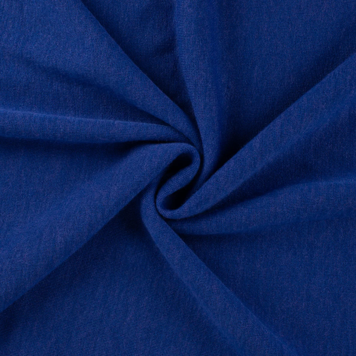 Viskosestrickjersey Merino Touch Uni Royalblau Melange