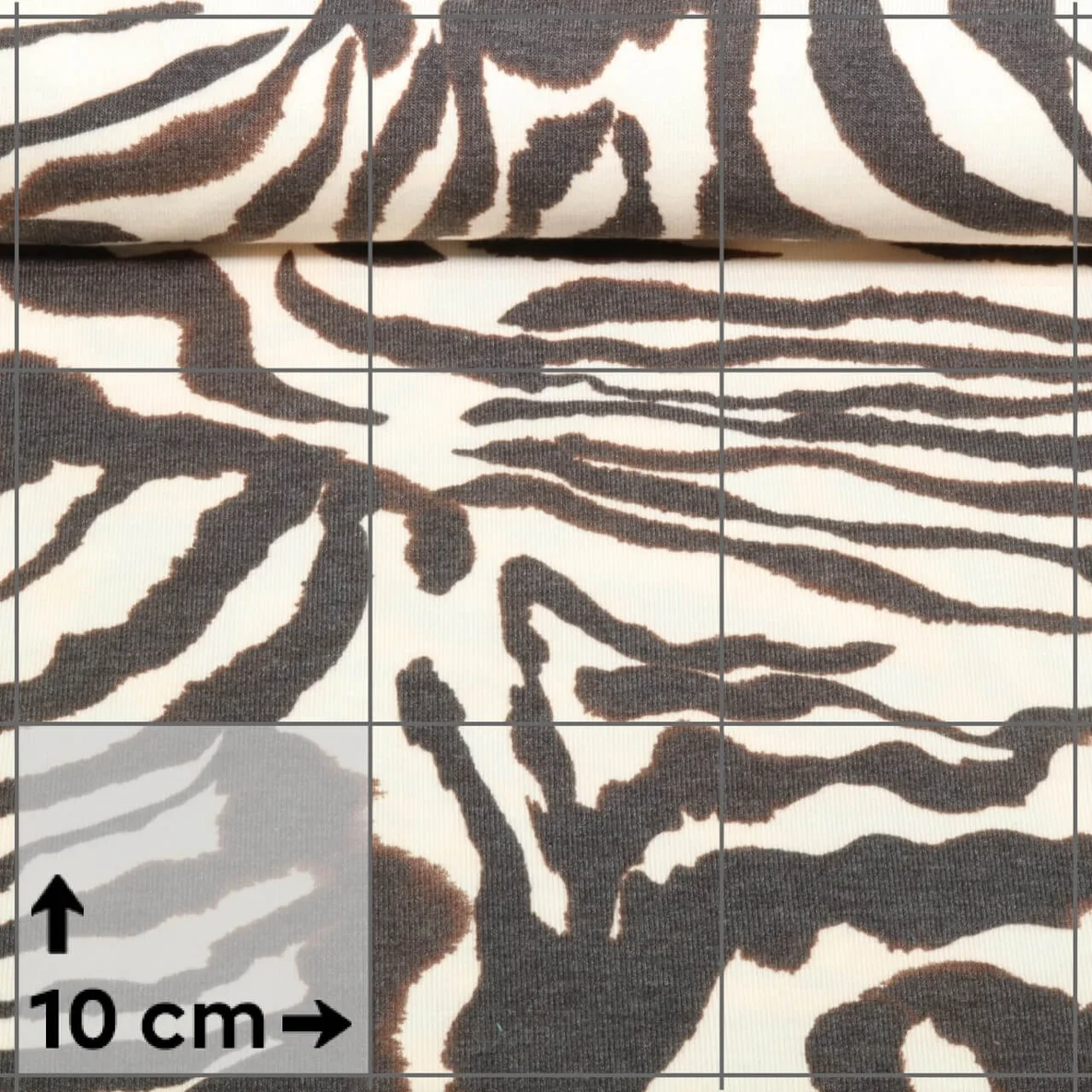 Viskosestrickjersey Zebra Beige