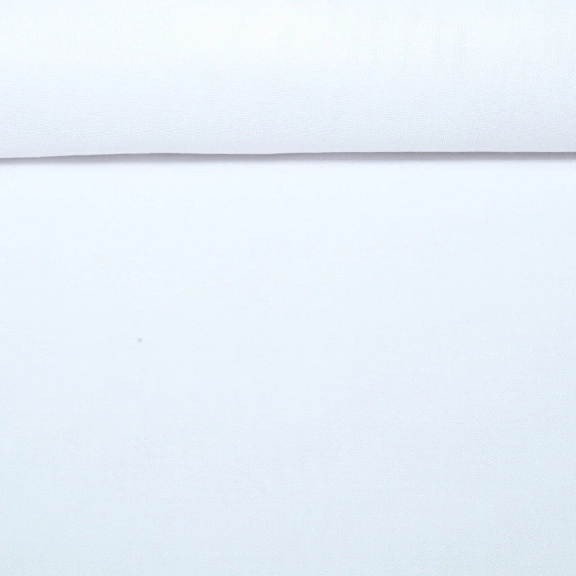 Vorhangstoff Anton 310cm Leinenoptik Uni Reinweiß