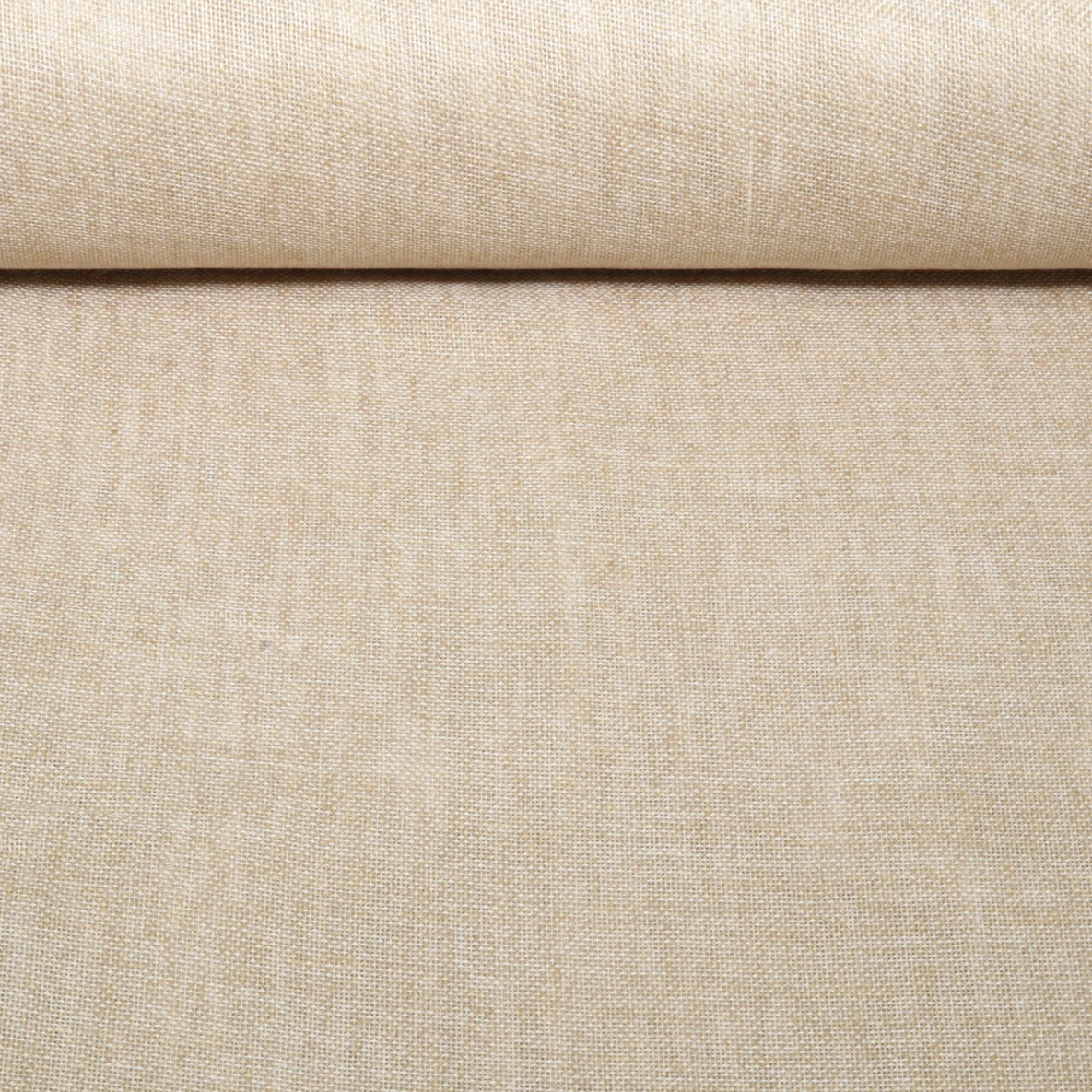 Vorhangstoff Leinenoptik 310cm Uni Beige