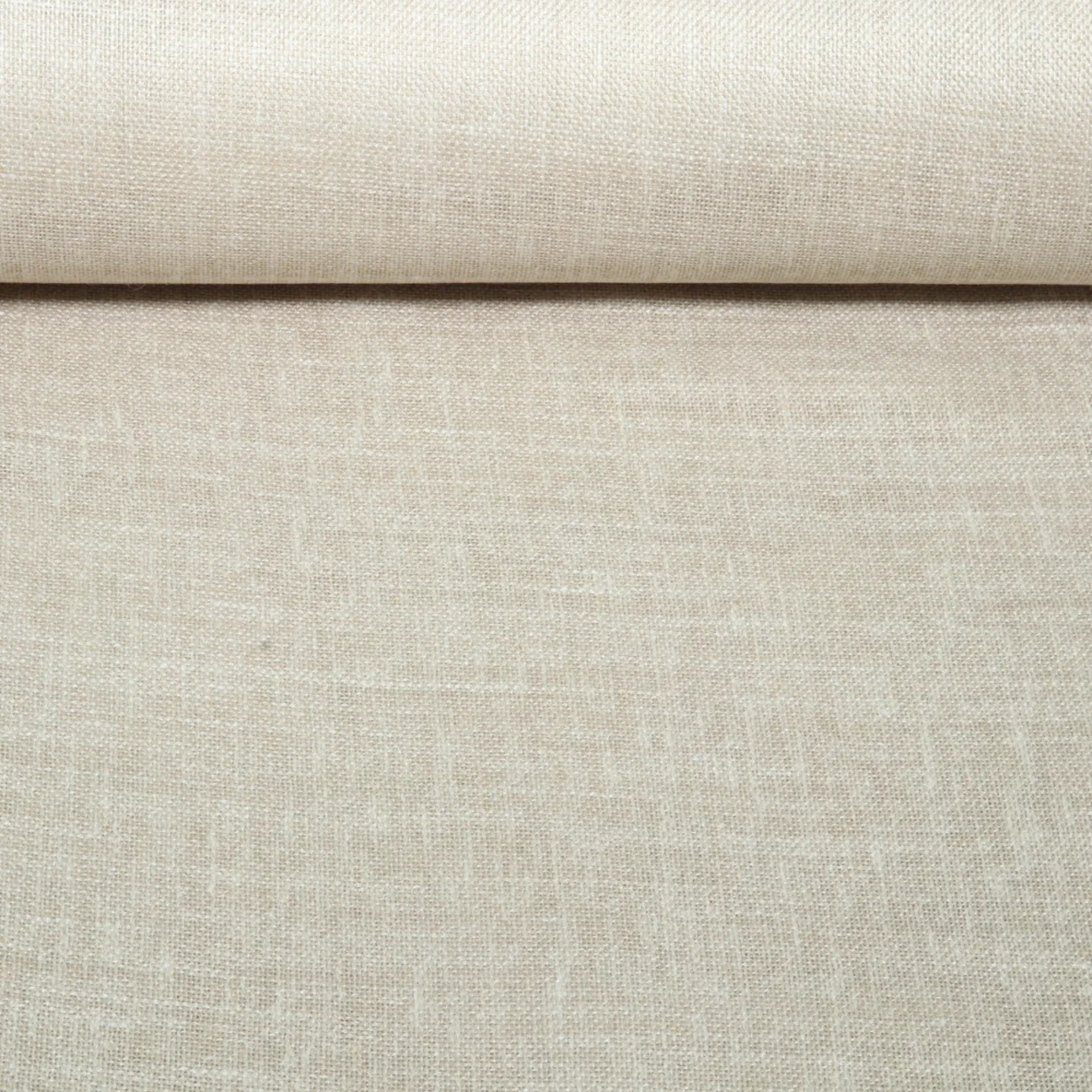 Vorhangstoff Leinenoptik 310cm Uni Dunkelbeige