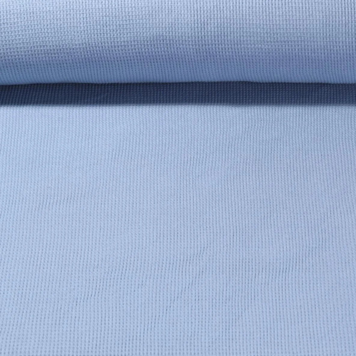 Waffeljersey "Abby" Uni Hellblau