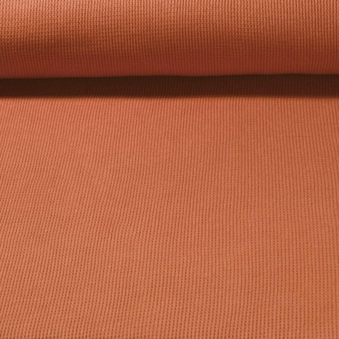 Waffeljersey "Abby" Uni Kupfer