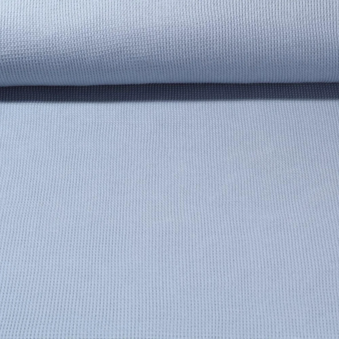 Waffeljersey "Abby" Uni Mittelblau