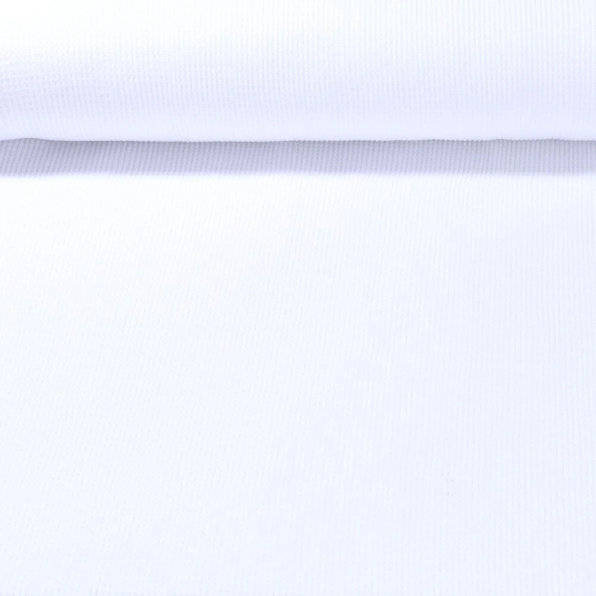 Waffeljersey "Abby" Uni Weiß