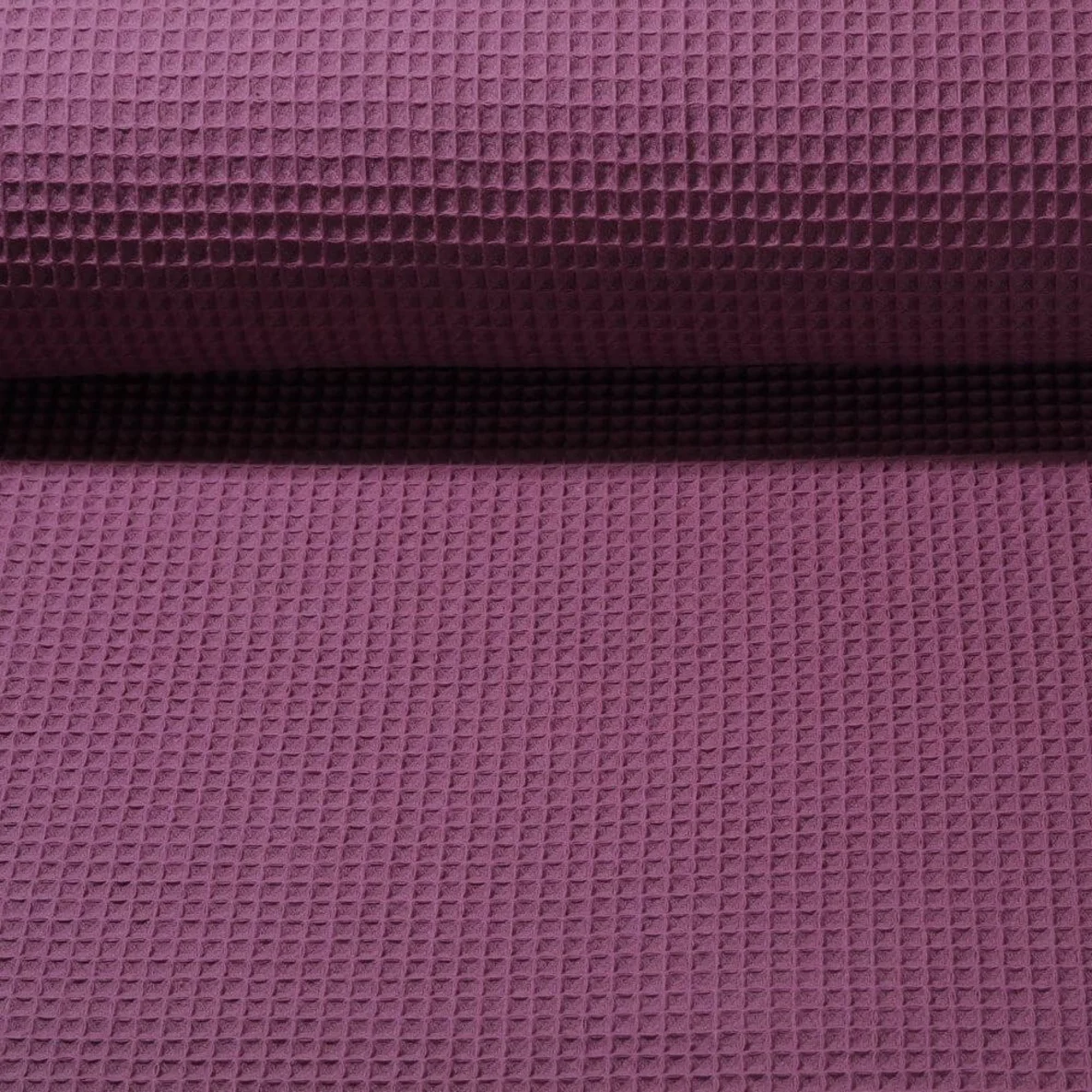 Waffelpiqué "Gina" Uni Lila