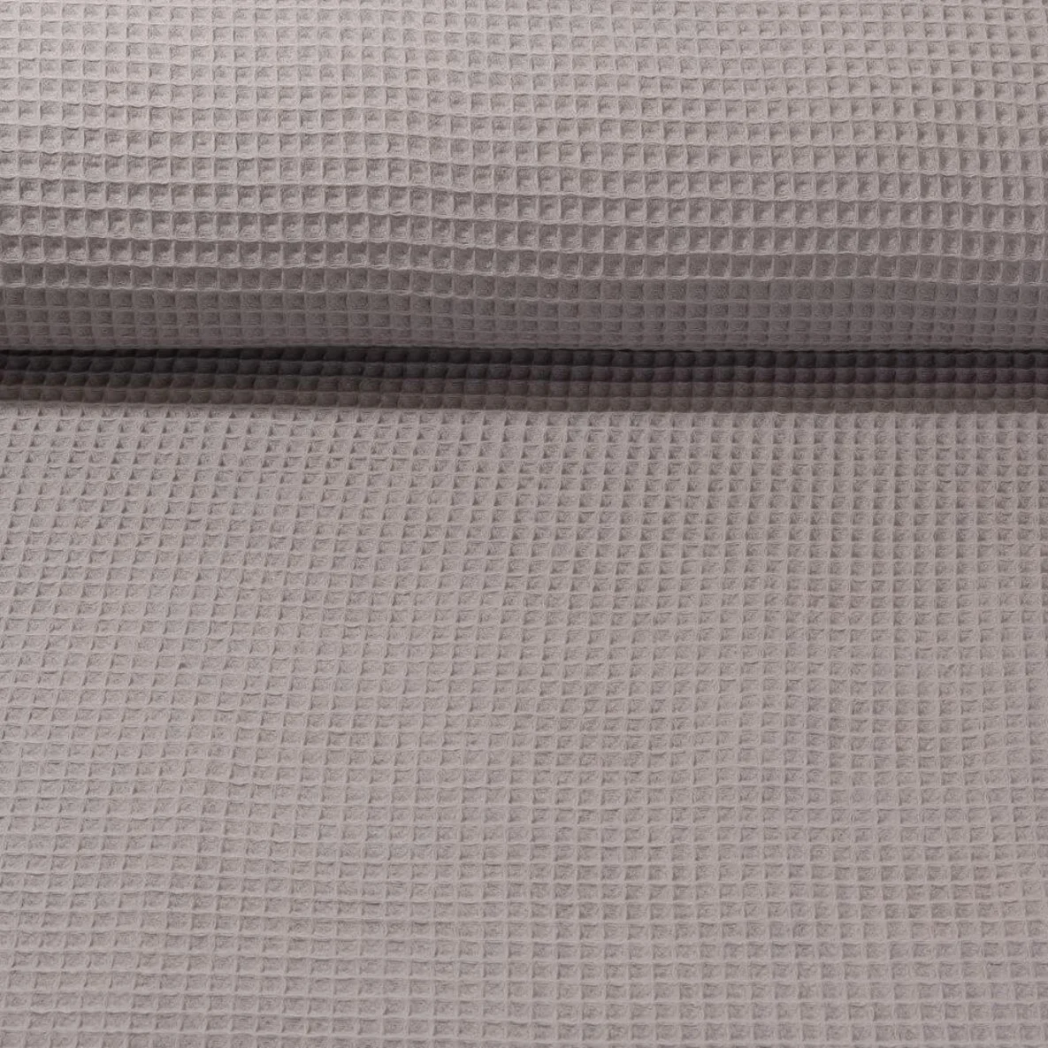 Waffelpiqué "Gina" Uni Mausgrau