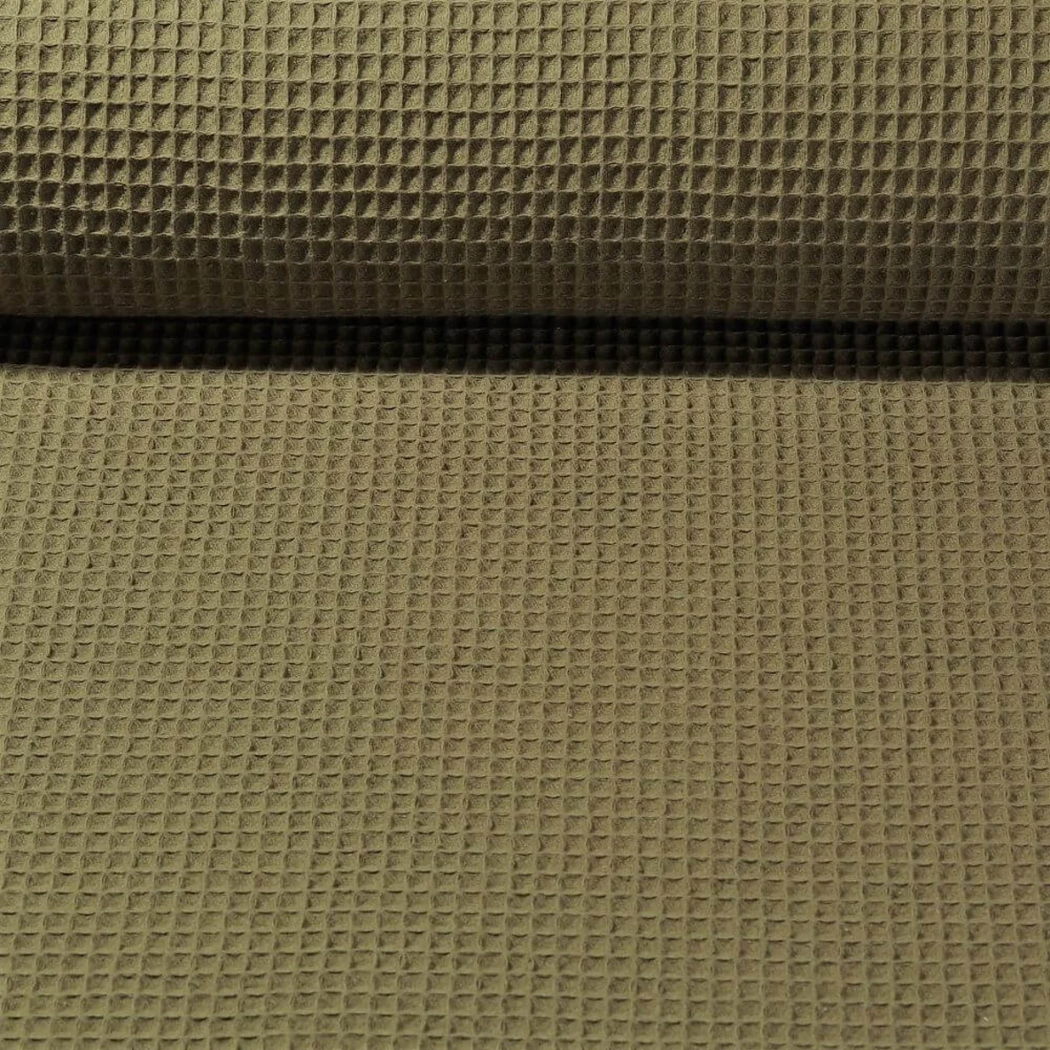 Waffelpiqué "Gina" Uni Olive