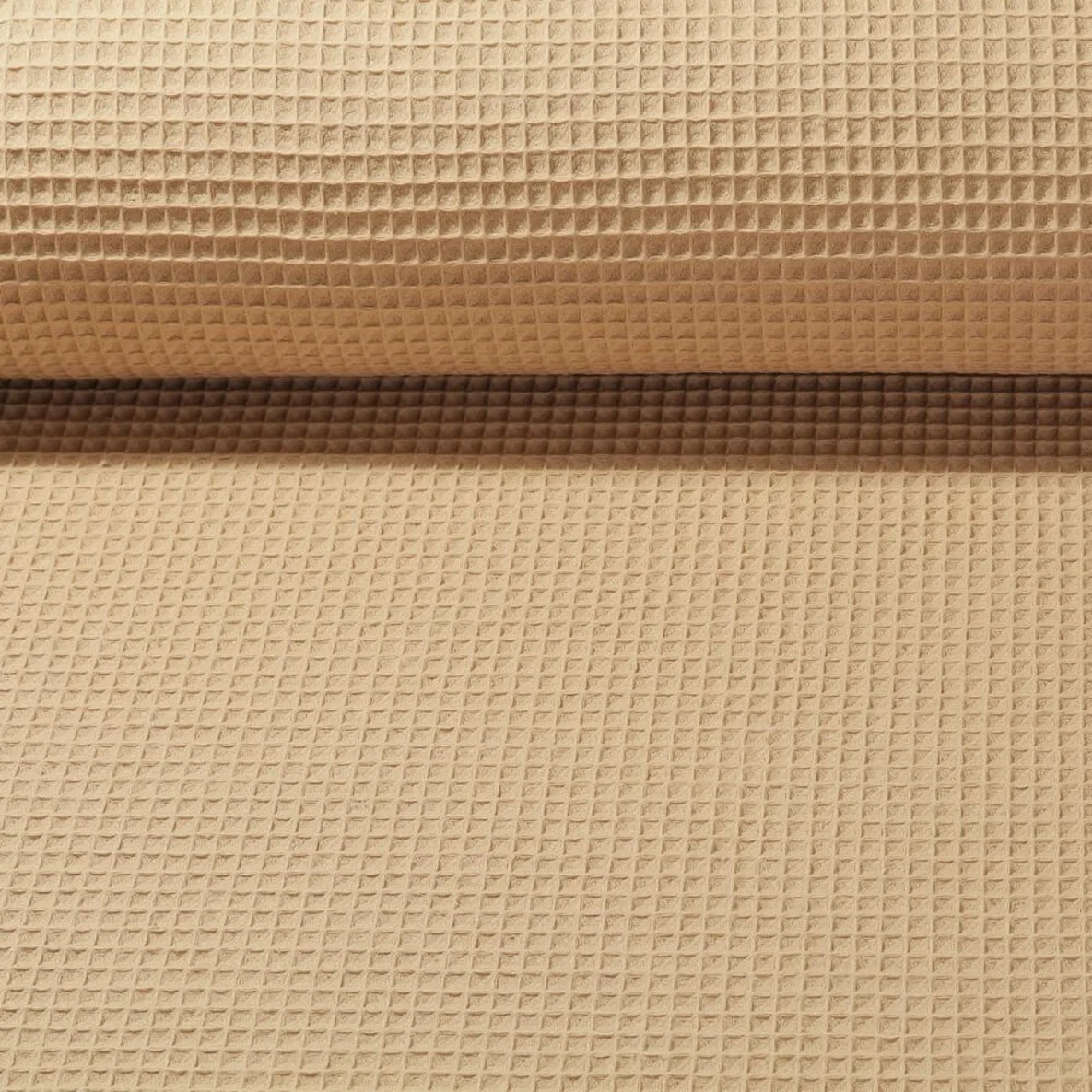 Waffelpiqué "Gina" Uni Sand