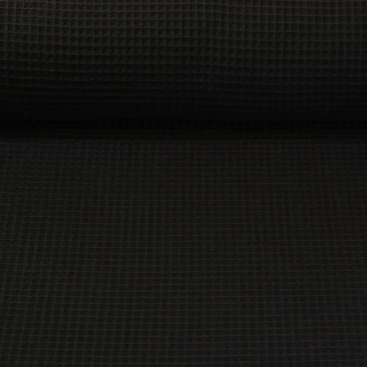 Waffelpiqué "Gina" Uni Schwarz