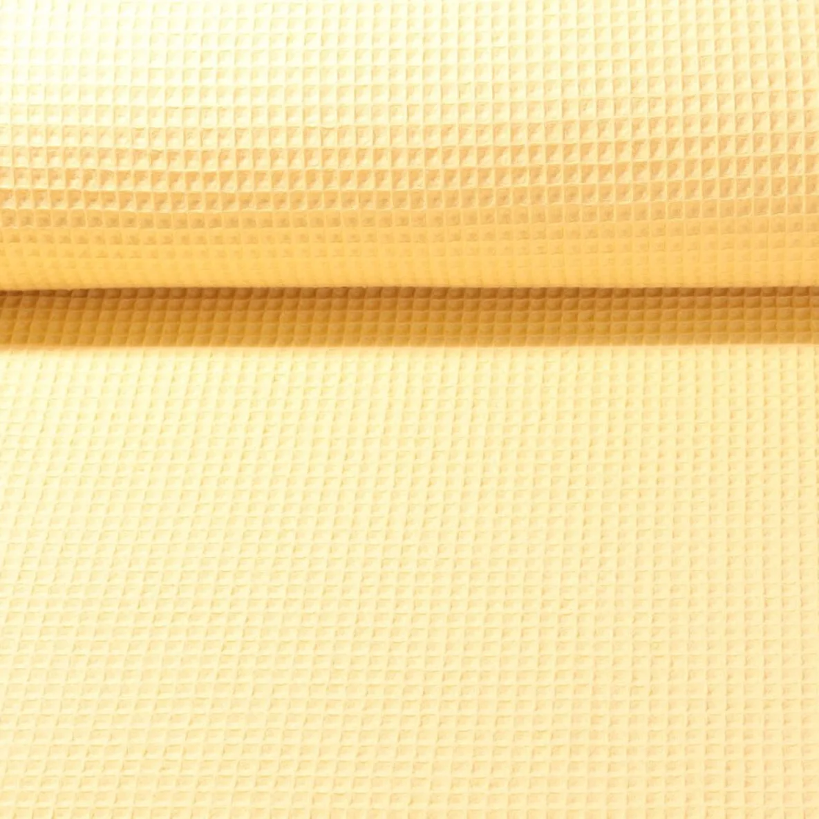 Waffelpiqué "Gina" Uni Softgelb