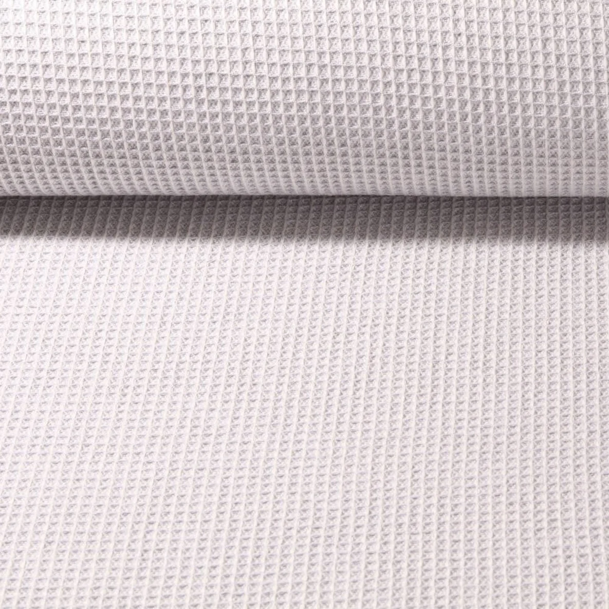 Waffelpiqué Jacquard Grau