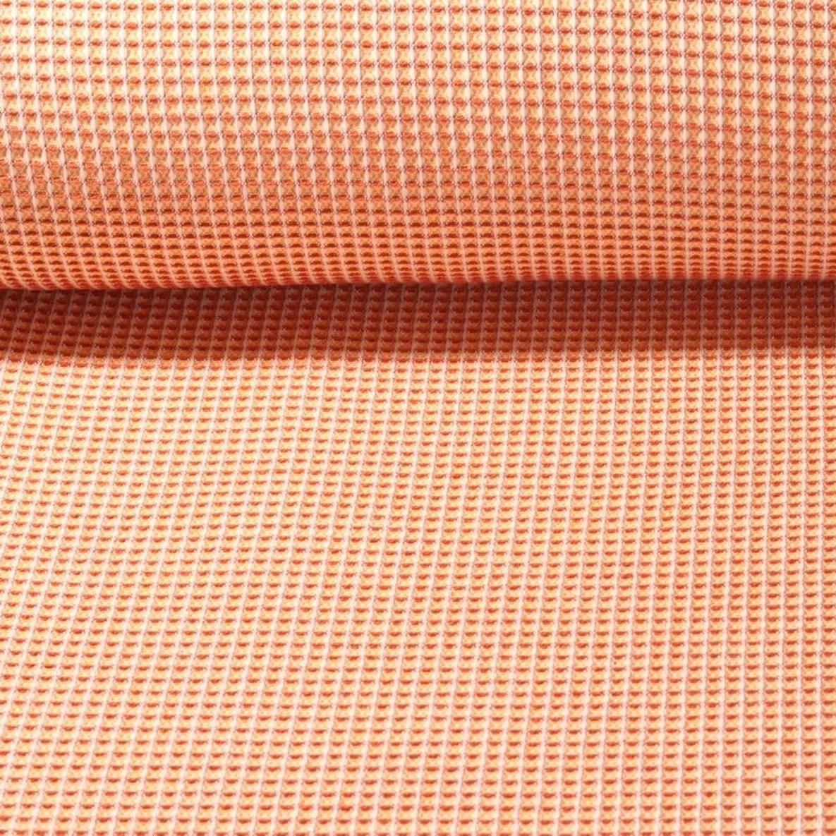Waffelpiqué Jacquard Orange