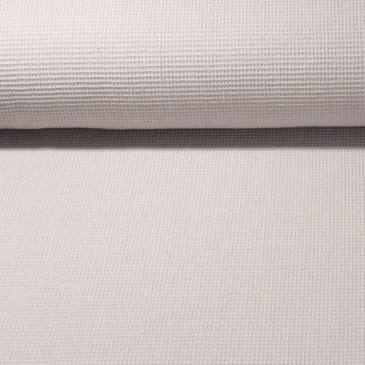 Waffelpiqué Ministruktur Uni Grau