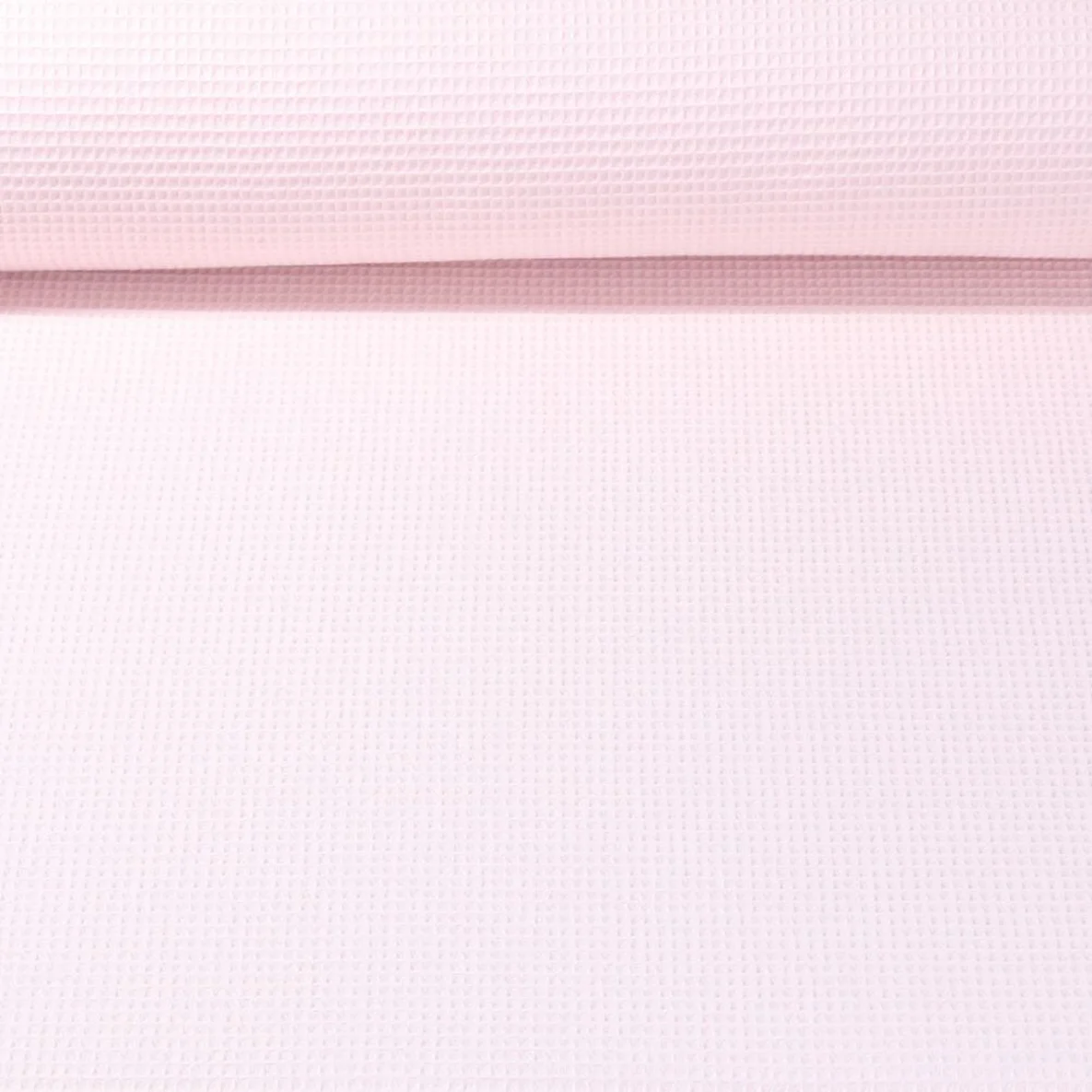 Waffelpiqué Ministruktur Uni Hellrosa