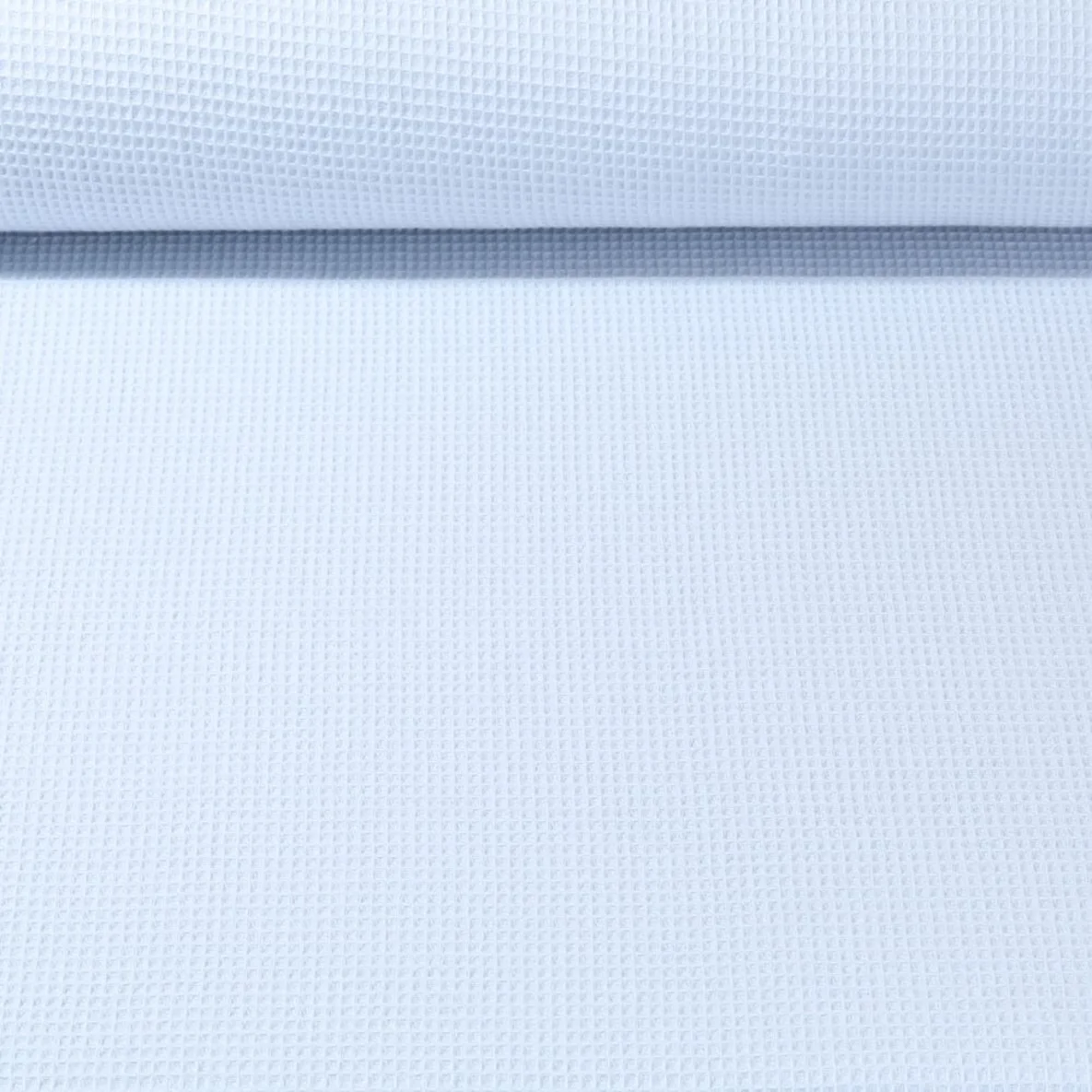 Waffelpiqué Ministruktur Uni Lichtblau