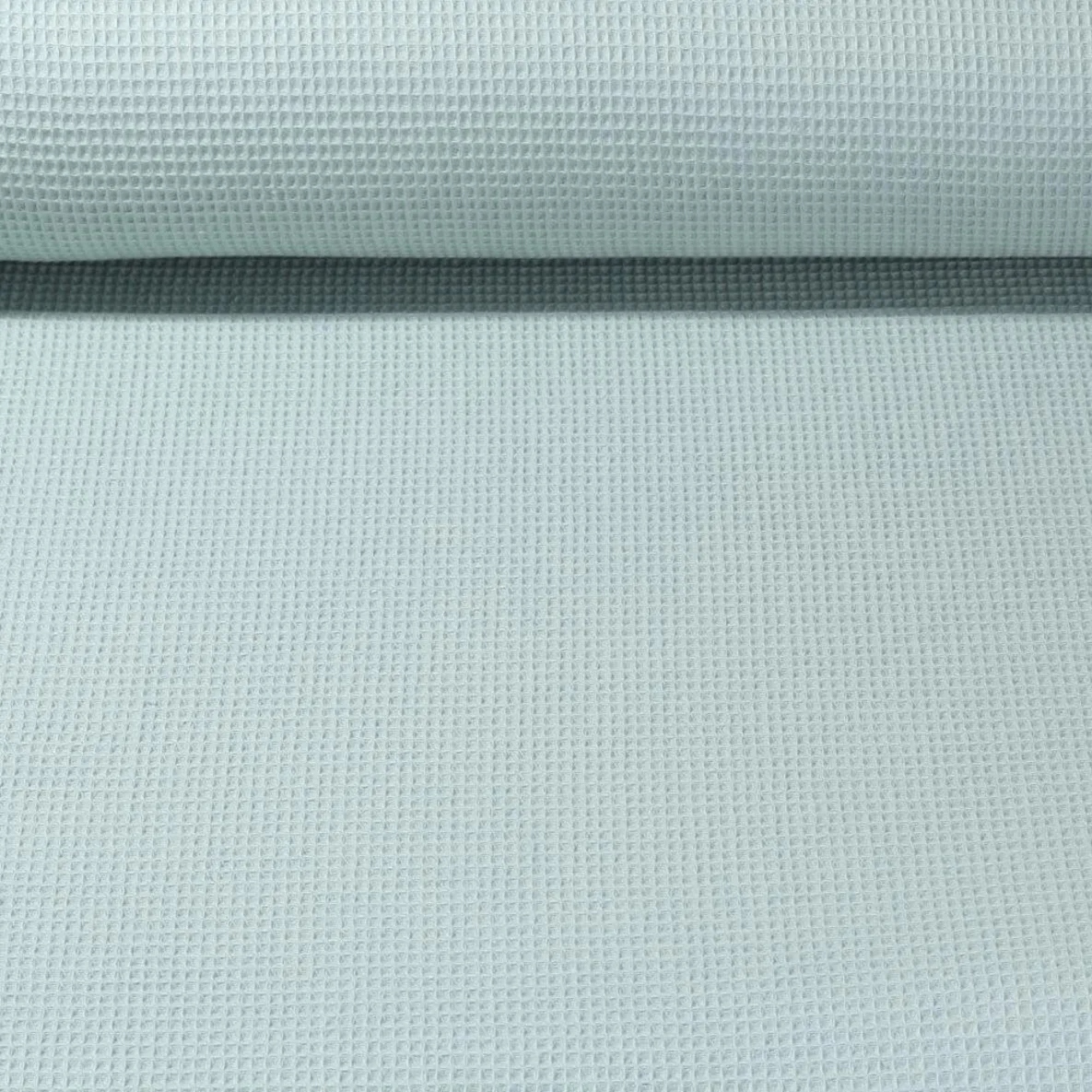 Waffelpiqué Ministruktur Uni Lindgrün