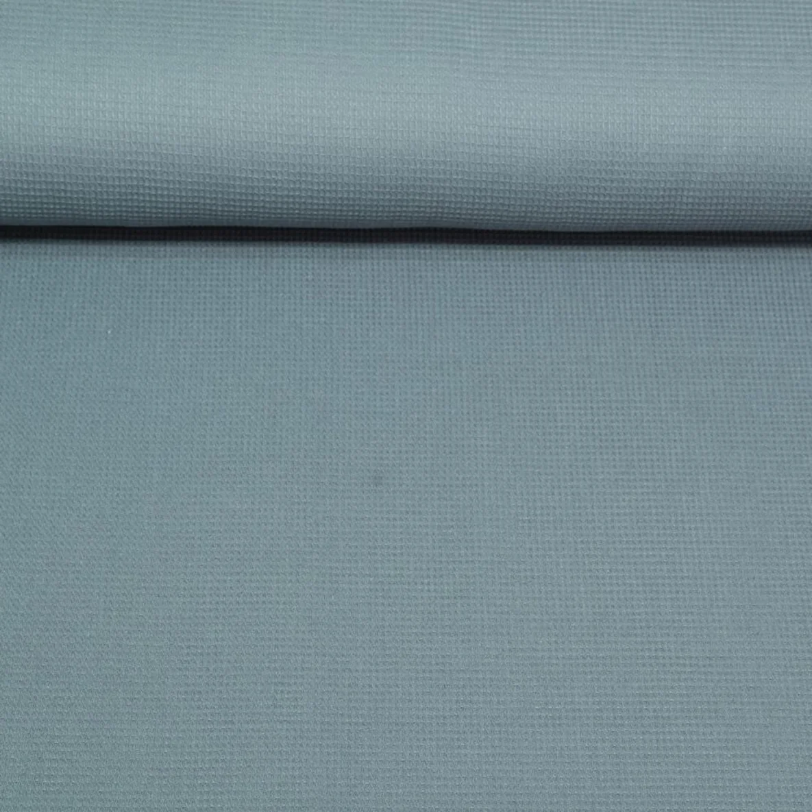 Waffelpiqué "Pippa" Uni Petrolgrün