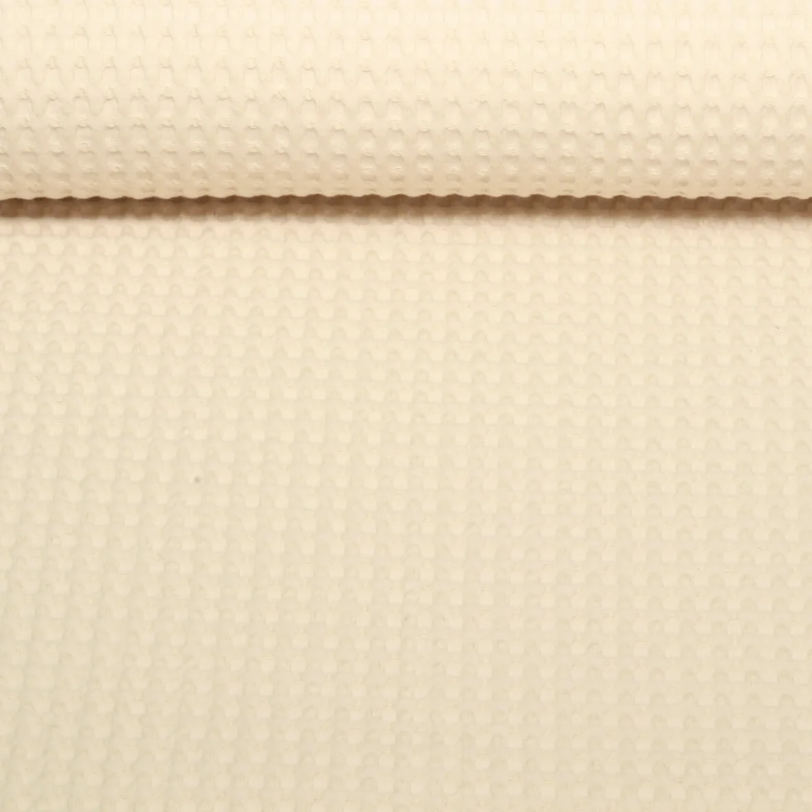 Waffelpiqué Soft Helles Beige
