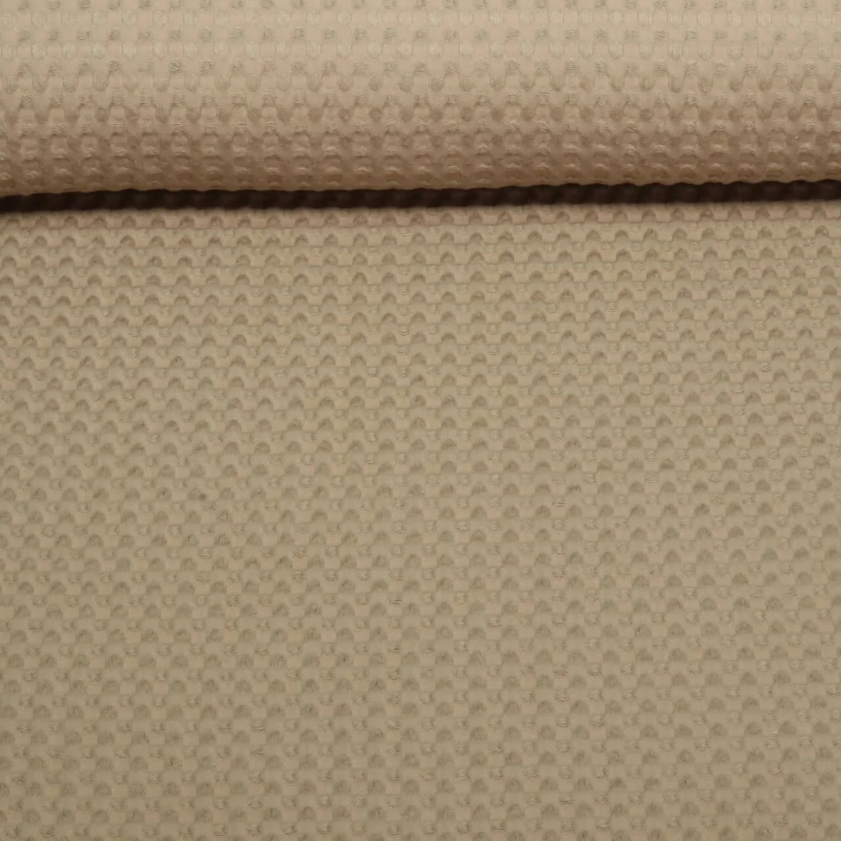 Waffelpiqué Soft Taupe