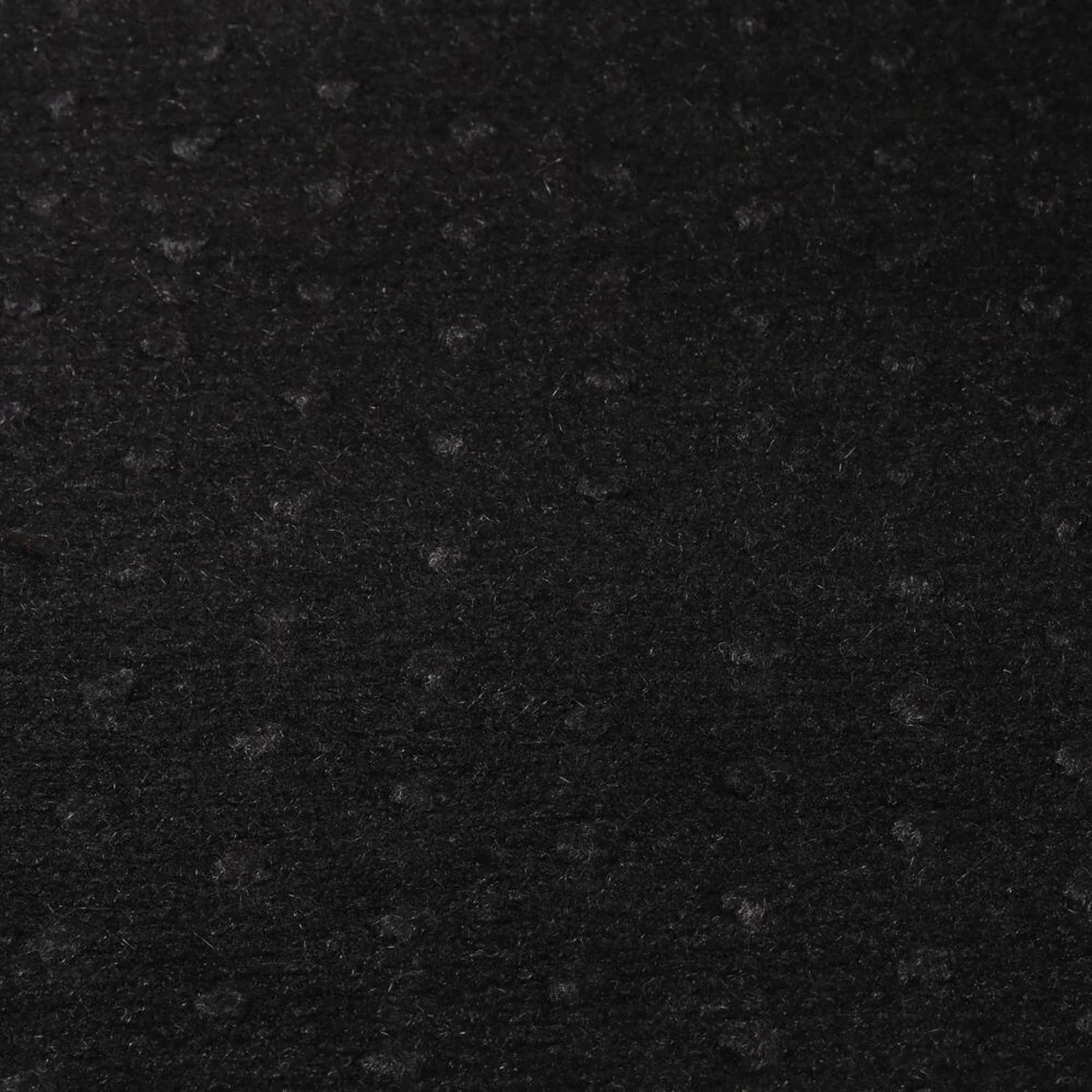 Walkloden Look Uni Punkte Schwarz